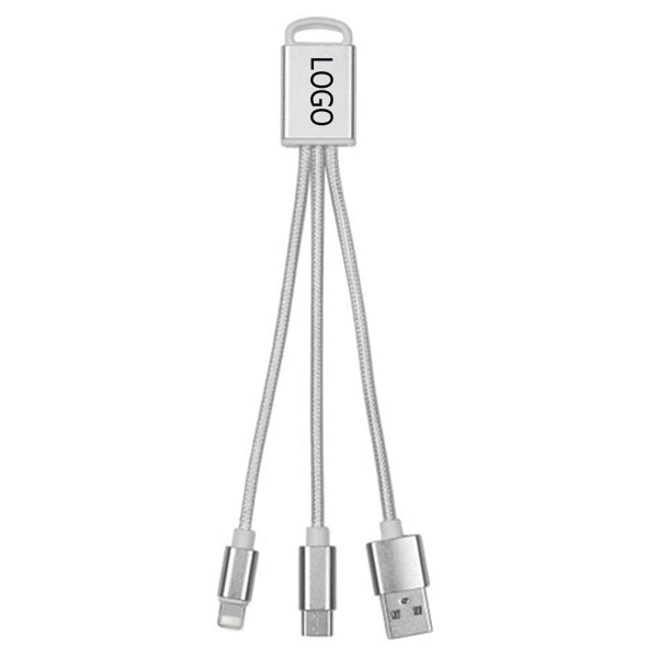 Personalized 2-In-1 Braided Charging Buddy 4