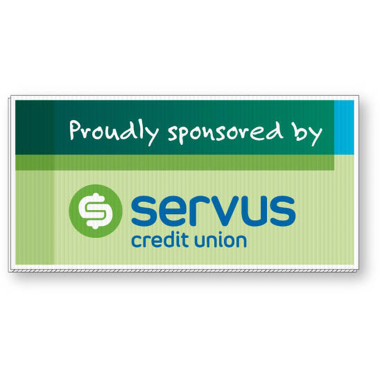 5/32" White Coroplast Sign, 12"x24" Rectangle, Full Colour