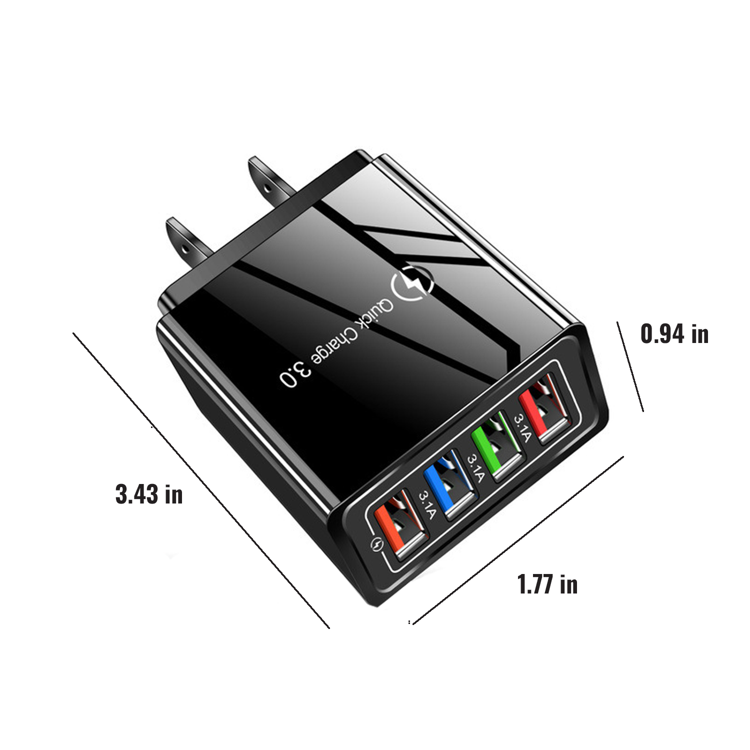 USB Charger Cube Wall Plug 2
