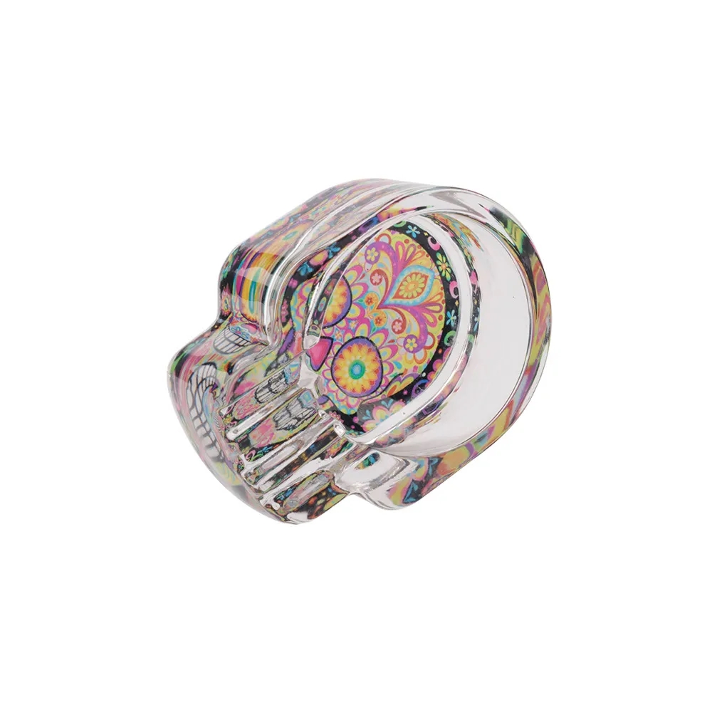 Skull Glass Cigar Ashtray 6