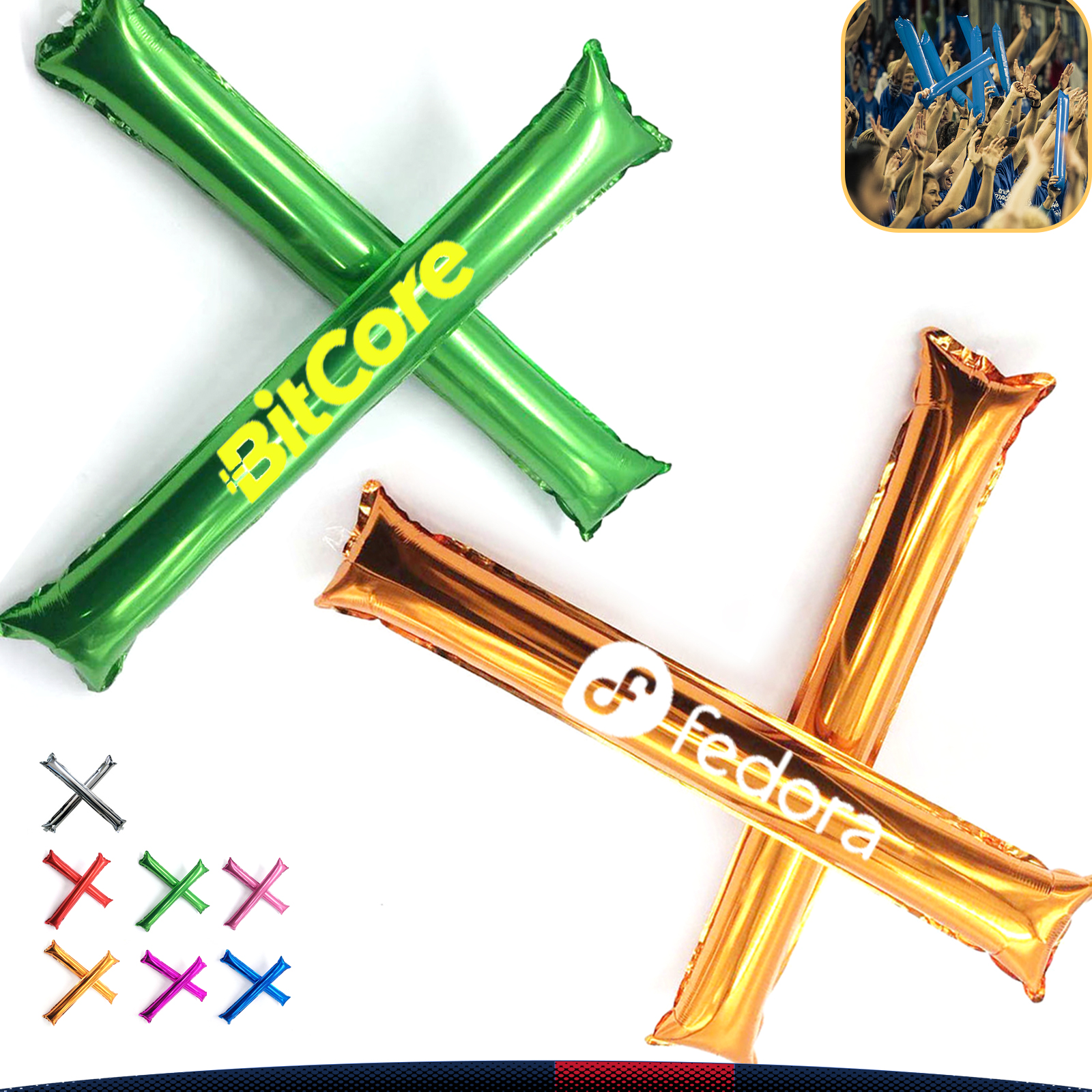 Foil Inflatable Cheering Sticks 10