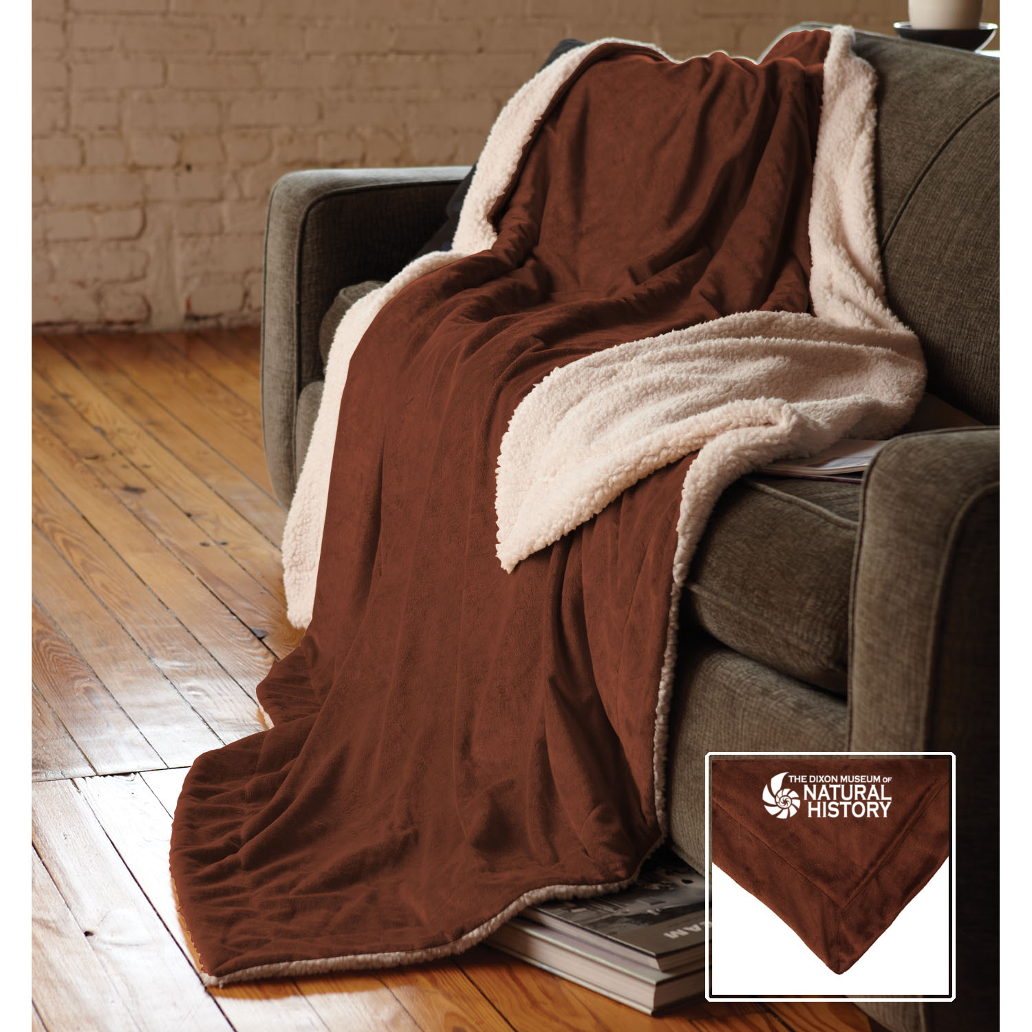 Oversized Micro Mink Sherpa Blanket 10