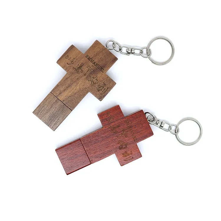 Wooden Cross USB Memory Stick 4