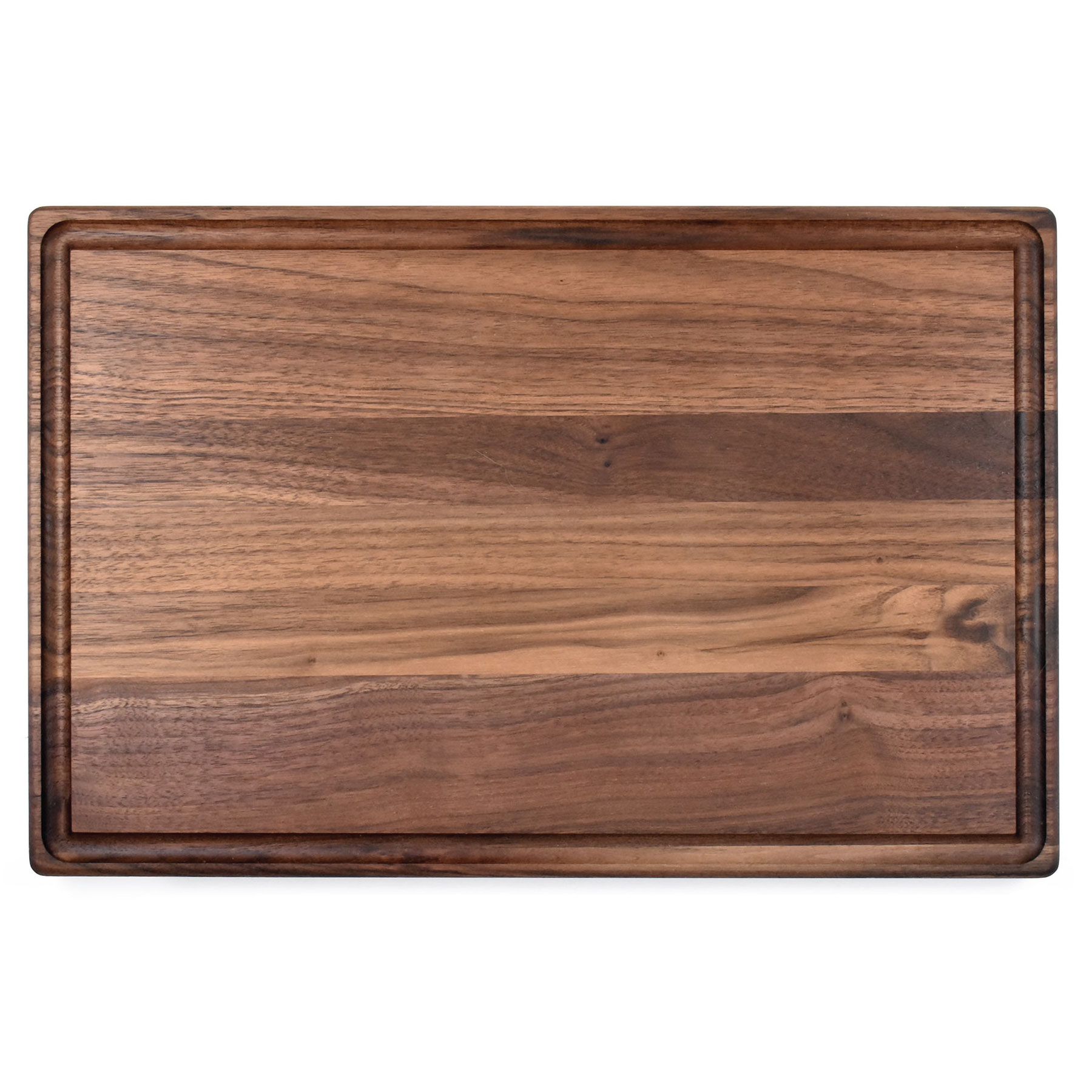 11" x 17" x 1" Walnut Cutting Board with Juice Groove 3