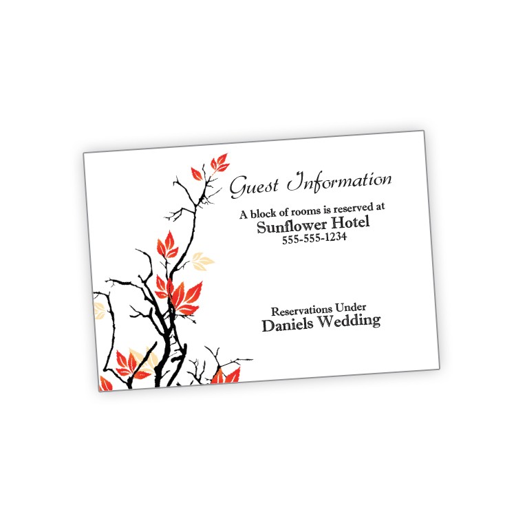 Wedding Enclosure Card Flat - 3.5x5 1