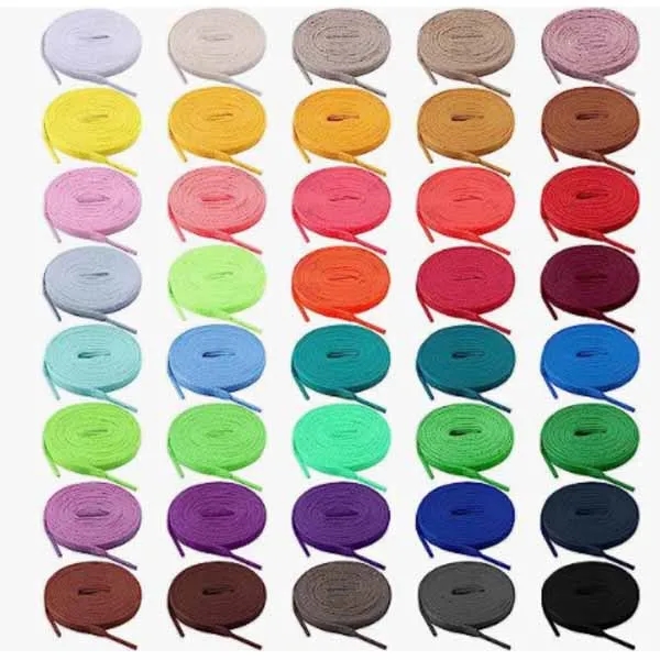 Flat Sneakers Shoelaces Wide Shoes Boot String 3