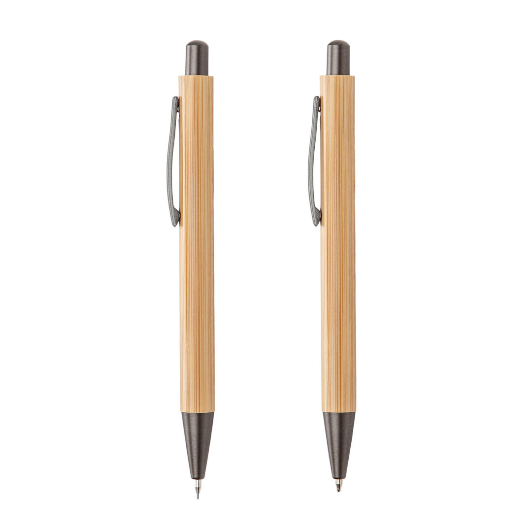 Lucky Clicker Bamboo Pen & Pencil Set 5