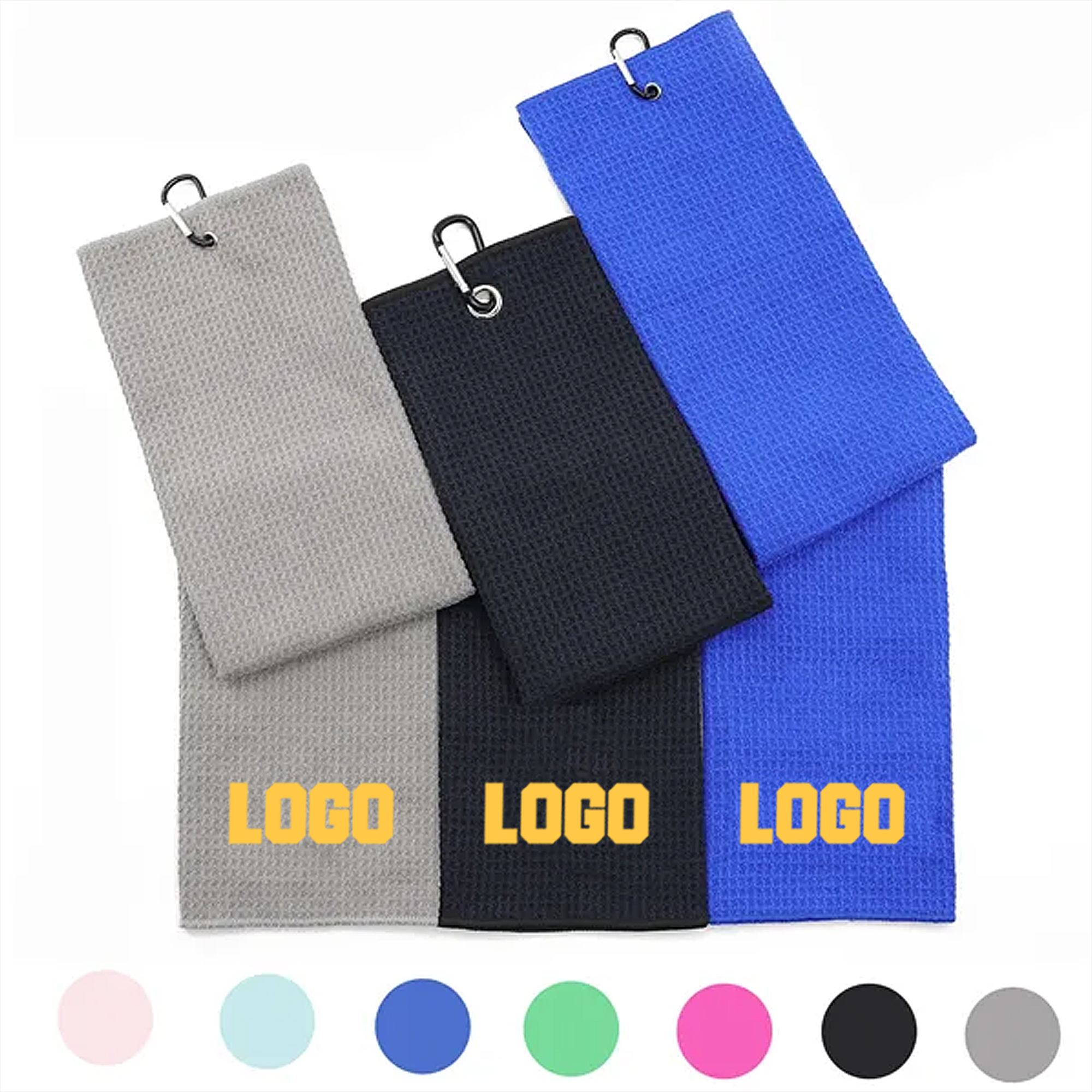 Custom Golf Towel with Carabiner Hook 3