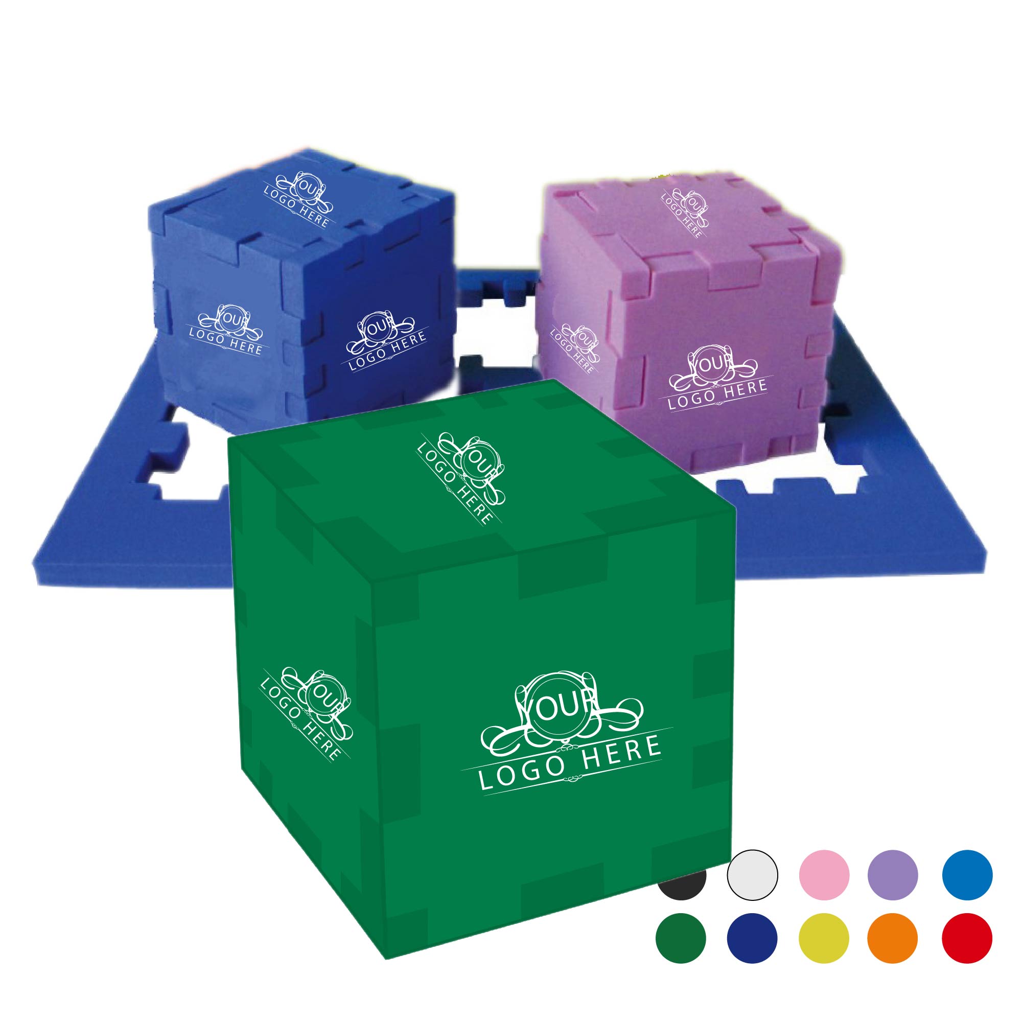 Foam Puzzle Cube 1.5" 1