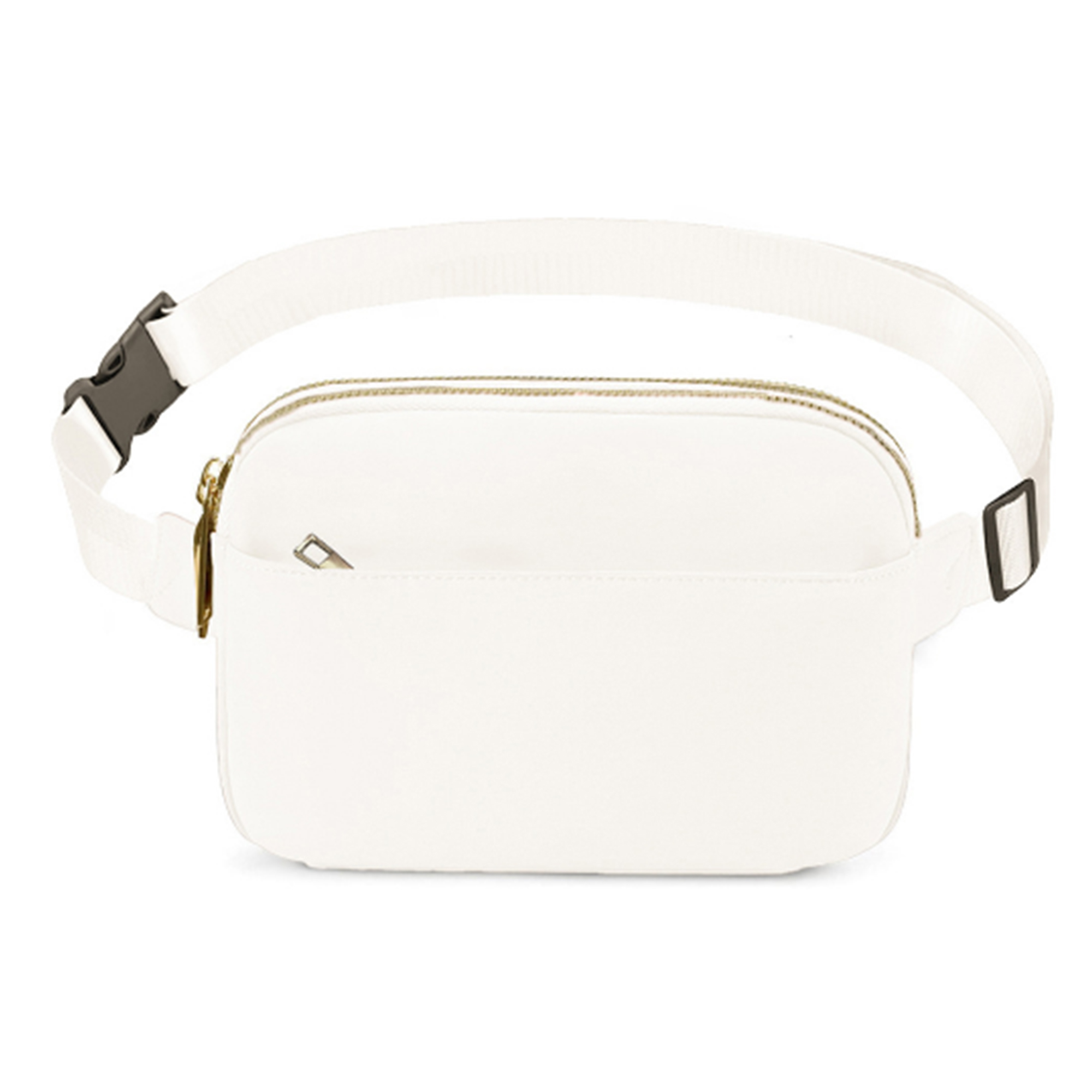 Versatile Solid Color Multi Pocket Waist Bag 3