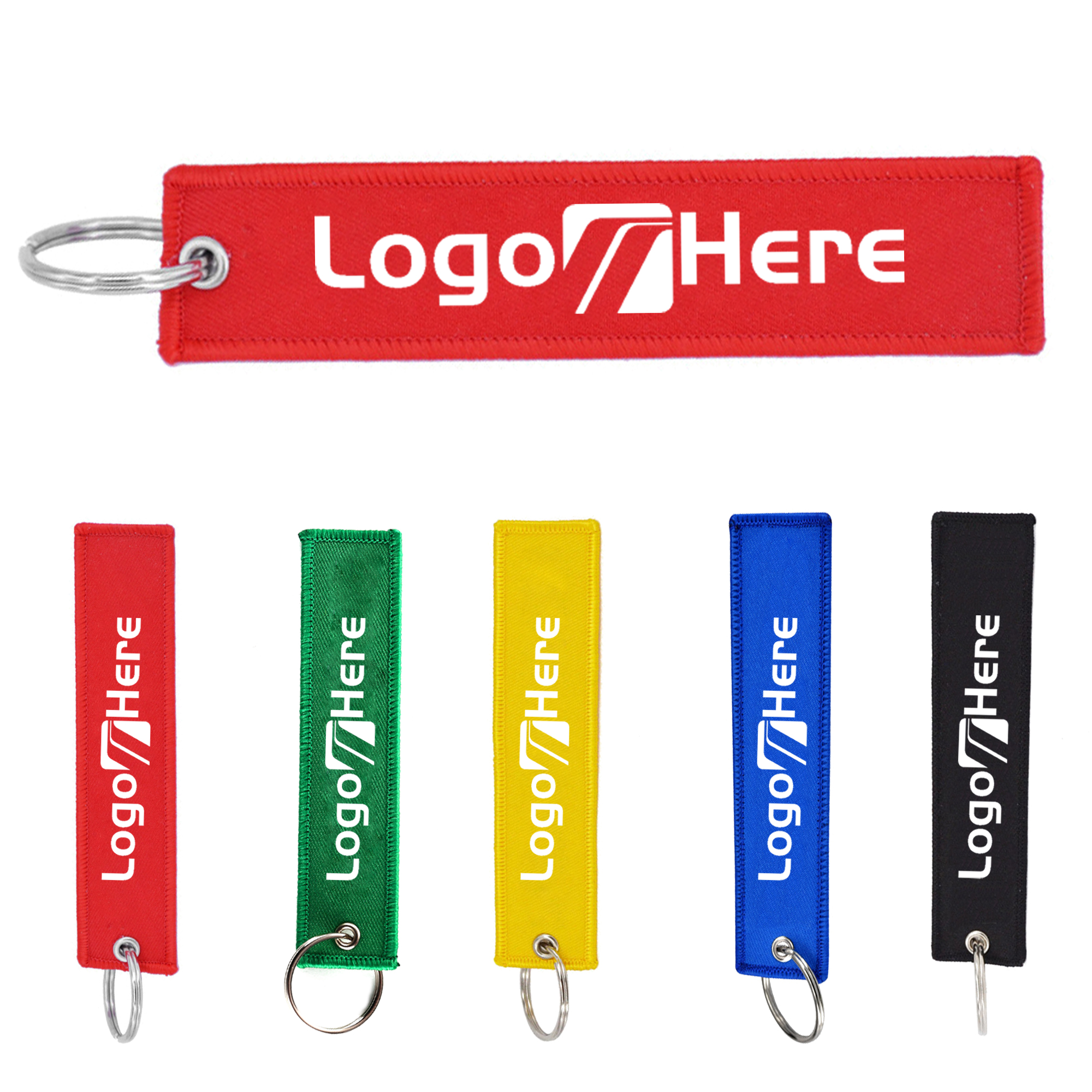Rectangular Keychain With Personalized Logo 2