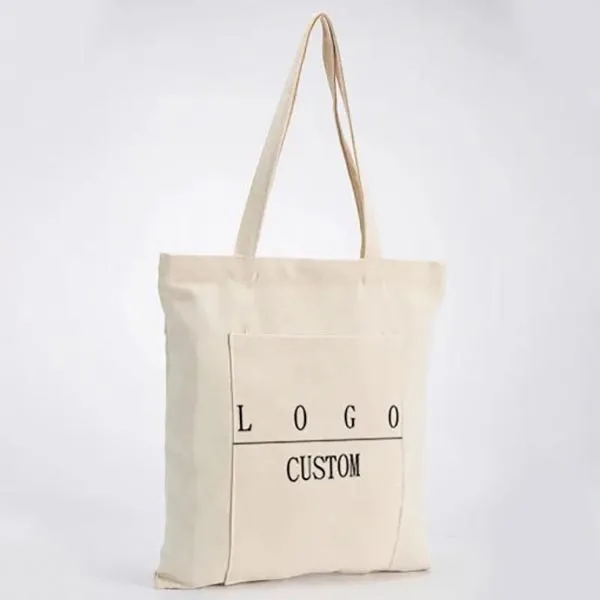 Reusable Eco-Friendly Custom Recycled Canvas Shopping Bag 5