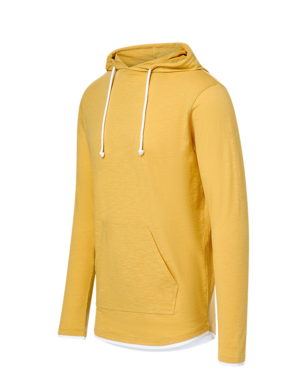 Unisex Miles Slub Hooded Long Sleeve T-Shirt - 24401 2