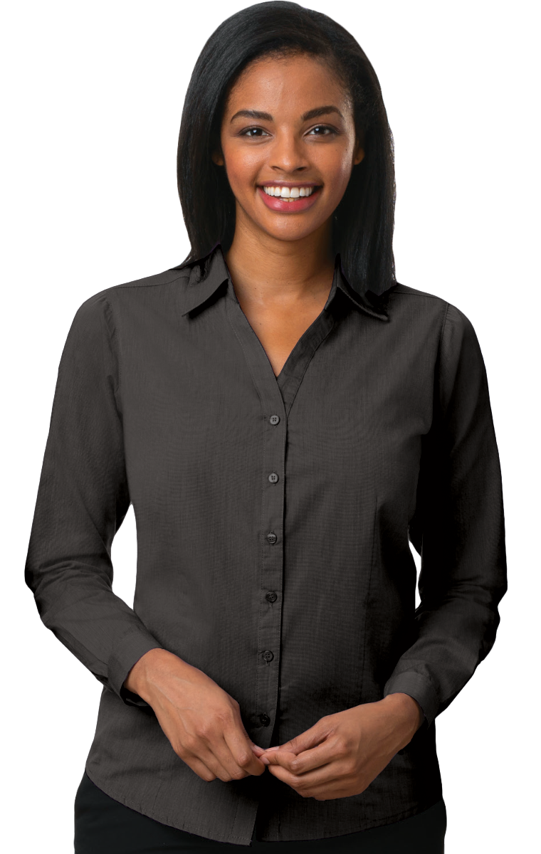 Ladies' L/S Crossweave Shirt 20