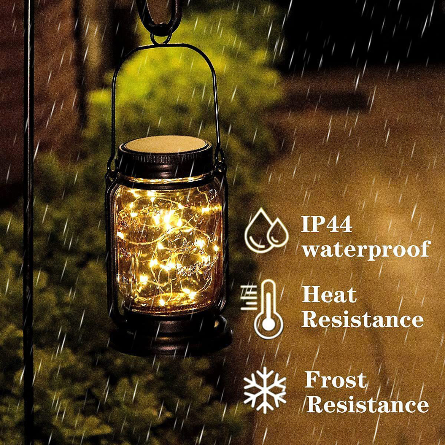 Mason Jar Decor Mobile Outdoor Solar Lanterns 2
