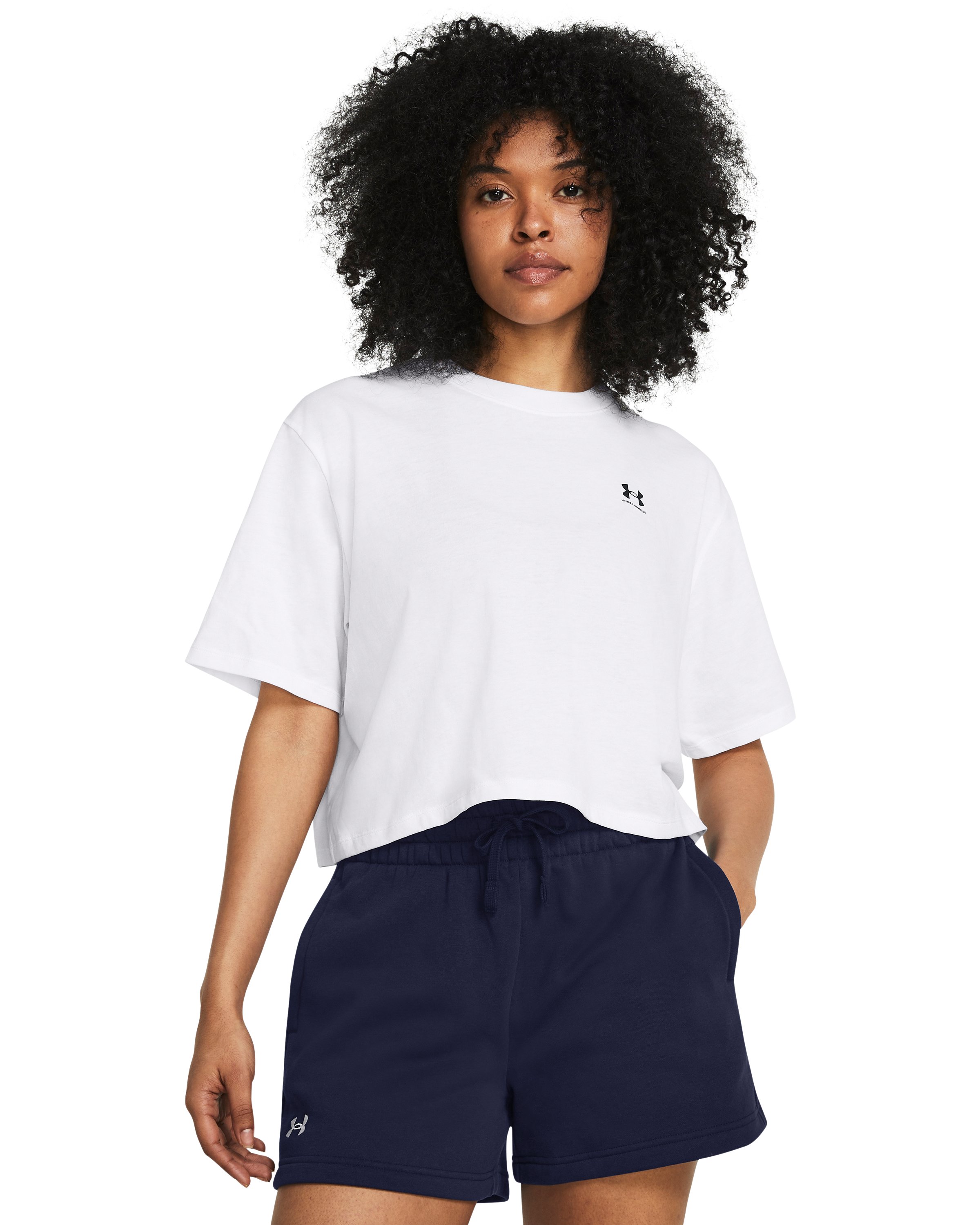 UA Boxy Crop Logo Women's Short Sleeve 4