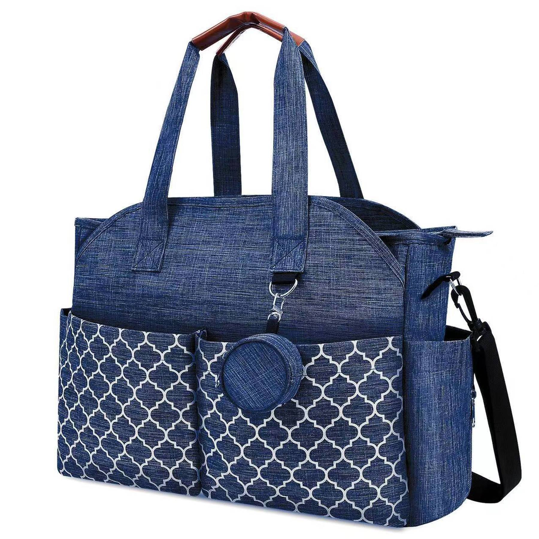 Polyester Large Capacity Diaper Tote Mommy Cross-body Bag 7
