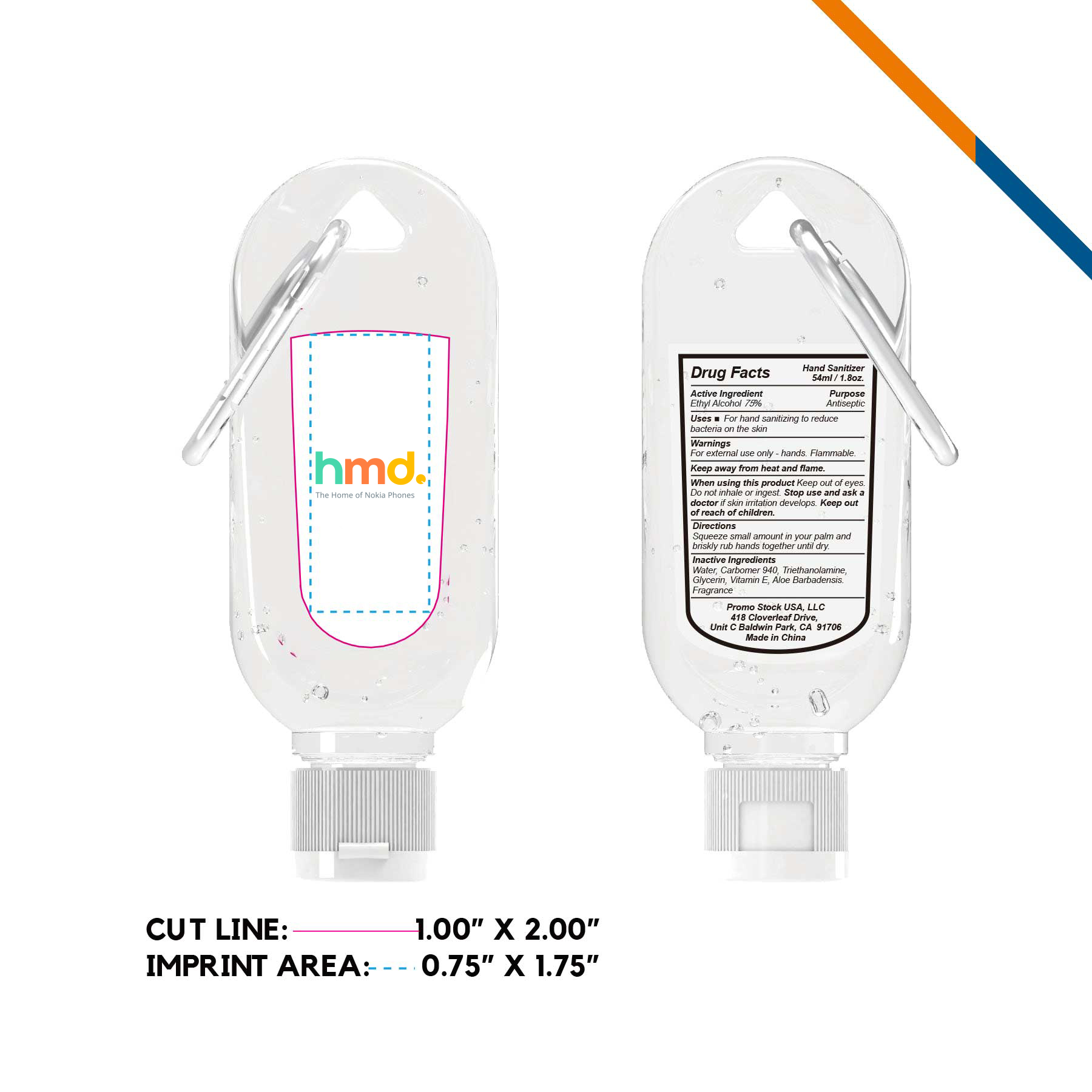 Carabiner Gel Hand Sanitizer 8