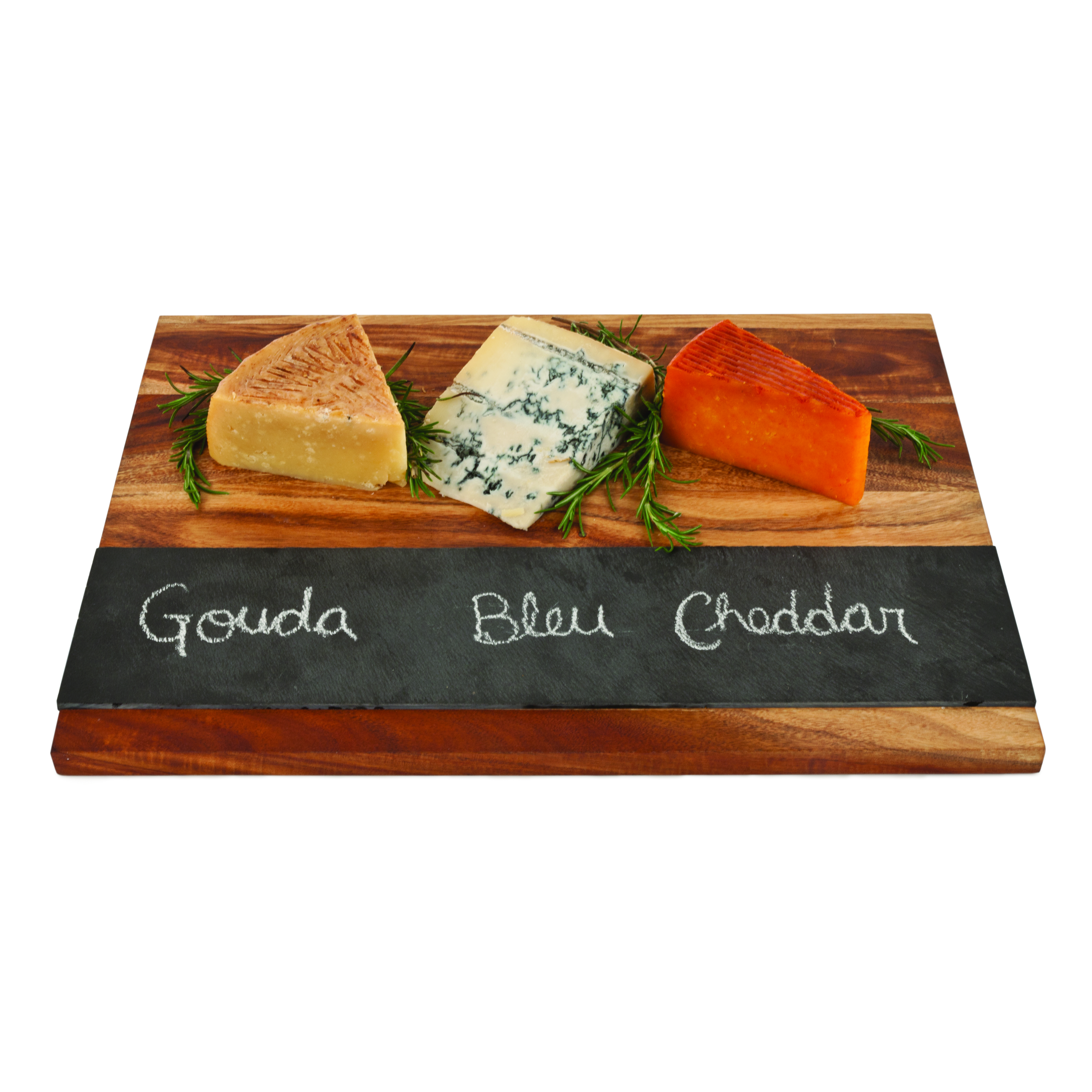 Twine Living® Wood and Slate Serving Board 7
