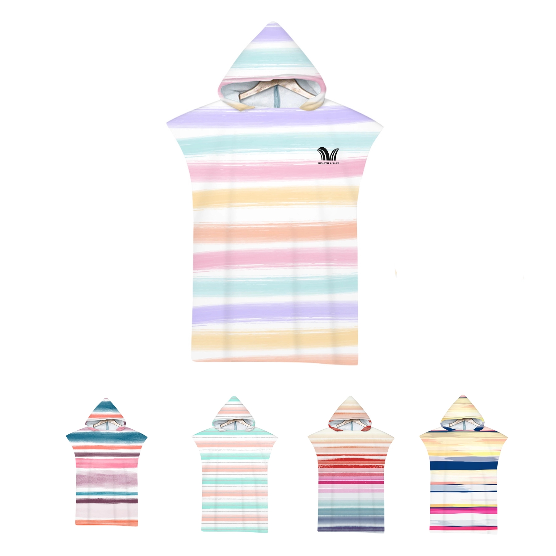Surf Poncho Changing Beach Towel Robe With Hood 2