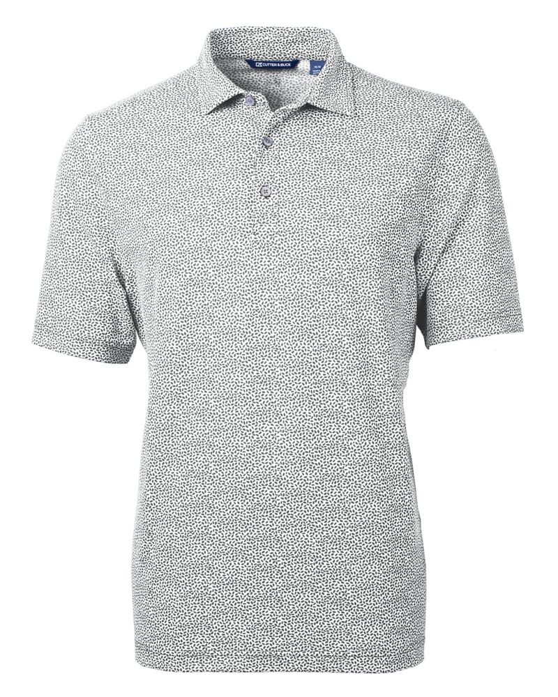 Cutter & Buck Virtue Recycled Botanical Print Featherlight Pique Mens  Polo 40