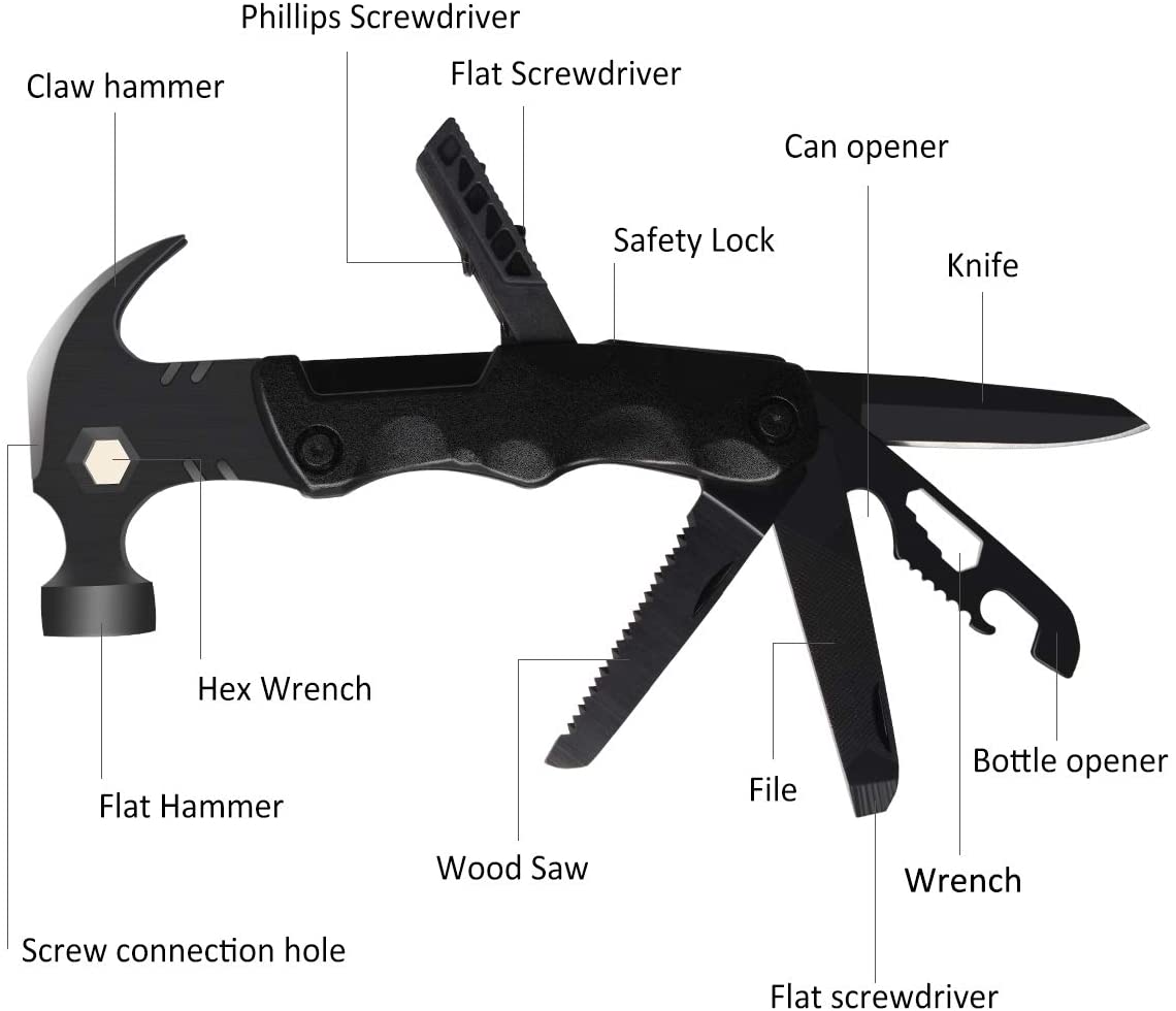 12 in 1 Multi-Functional Camping Gear Survival Handyman Tools 2
