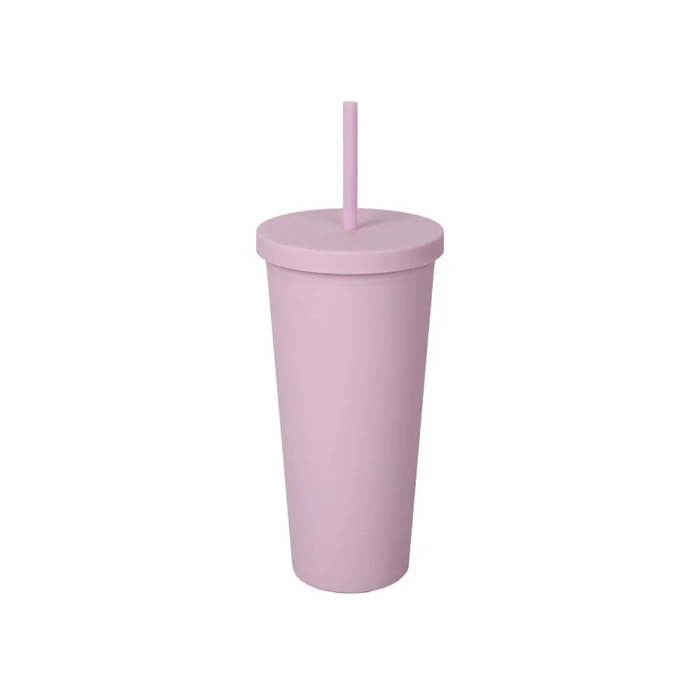 24 oz Skinny Tumbler with Lid and Straw 7
