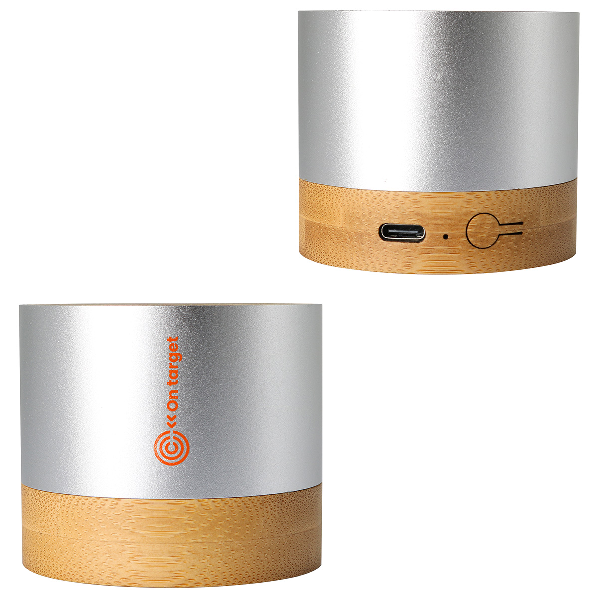 EcoSound Bamboo/Recycled Aluminum Wireless Speaker 1