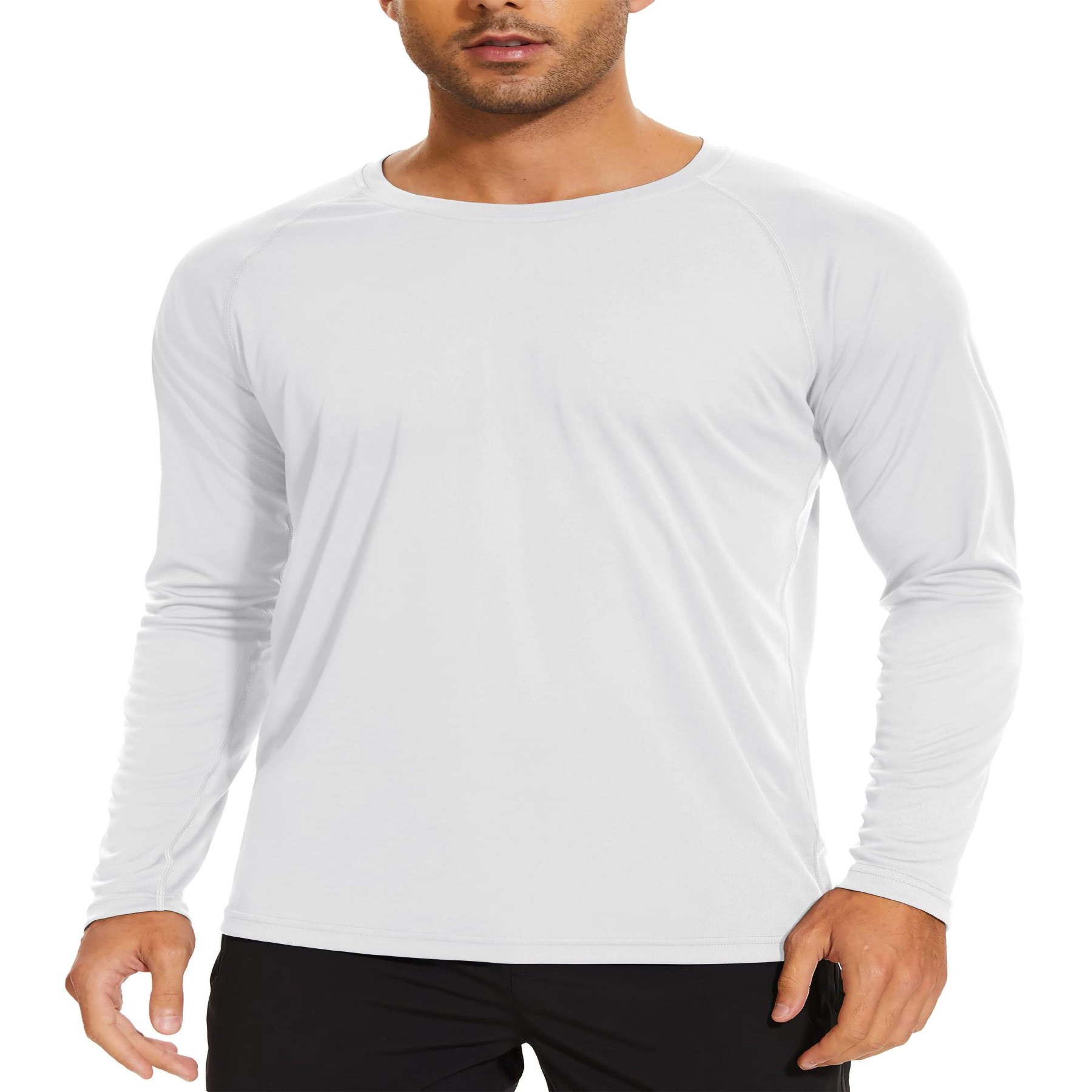 Men's Long Sleeve Ice Silk T-Shirt 13