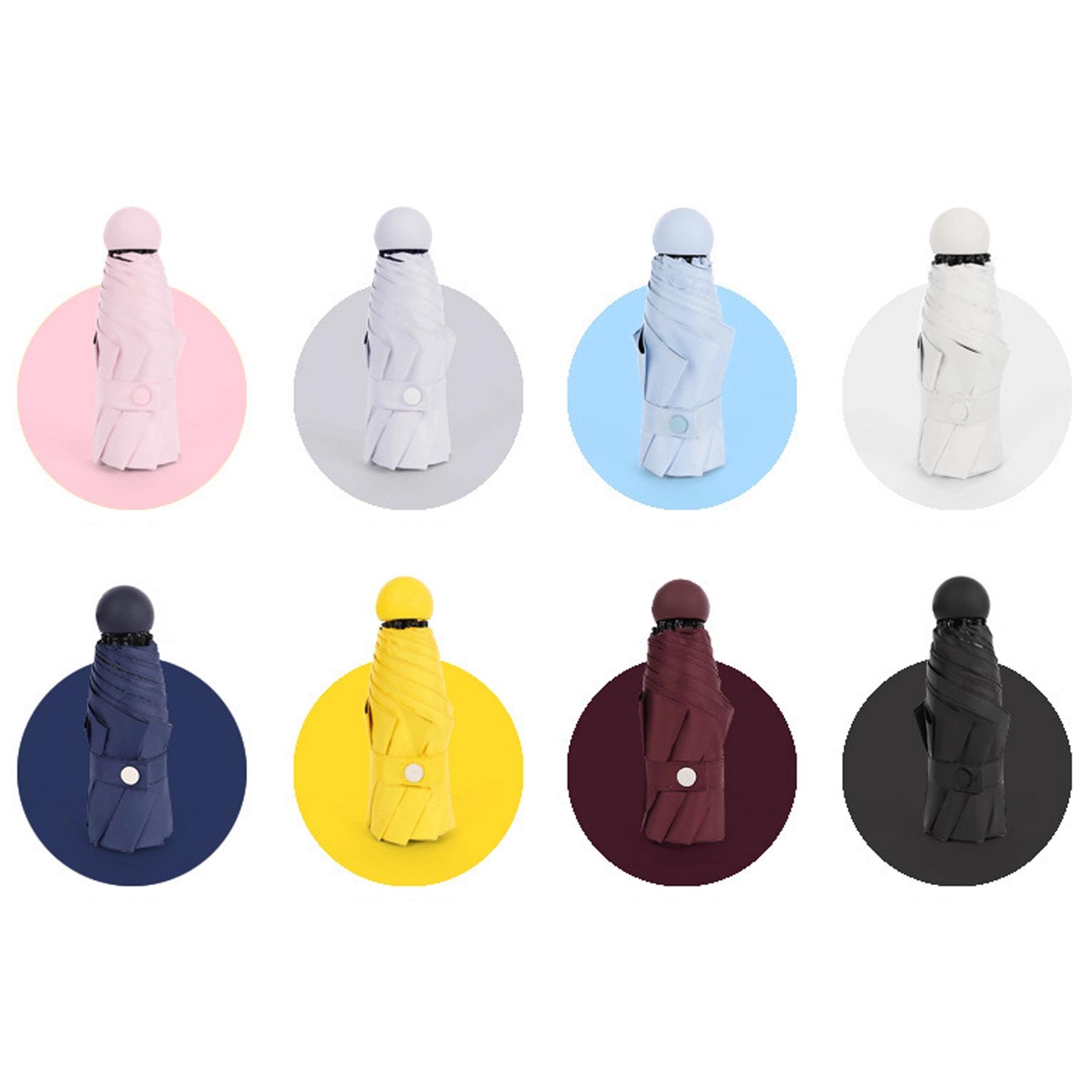 Mini Windproof Folding Travel Umbrella 2