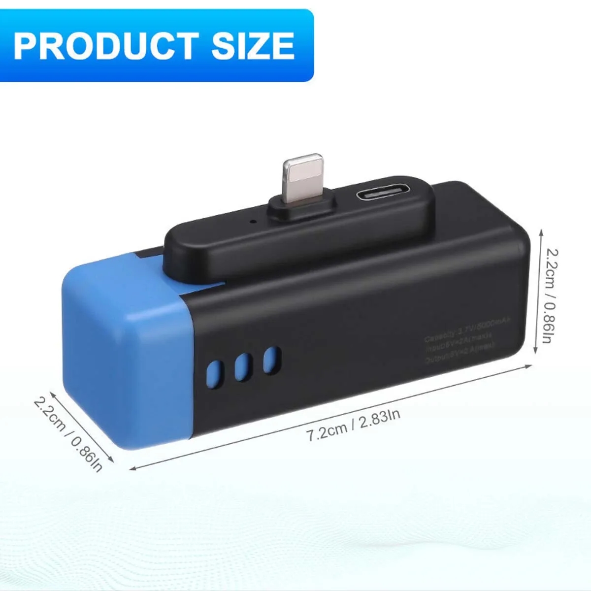 5000mAh Portable Charger External Battery Pack Power Bank 9