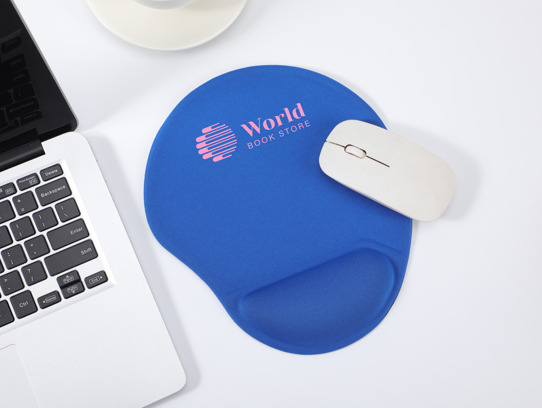Wave Non-Slip Mouse Pad with Gel Wrist Rest 36