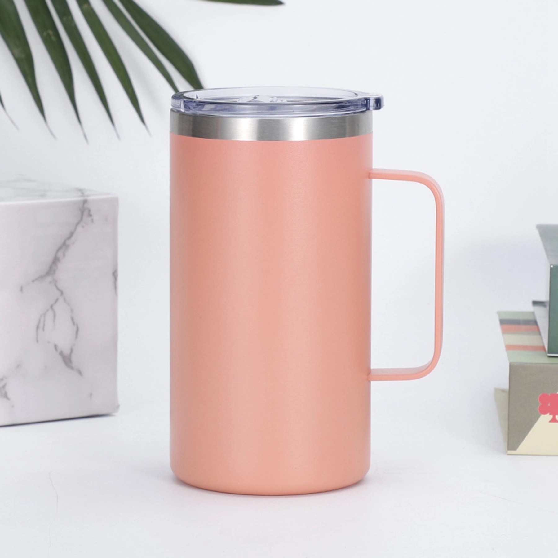 20 Oz. Stainless Steel Insulated Tumbler Mug with Handle 10