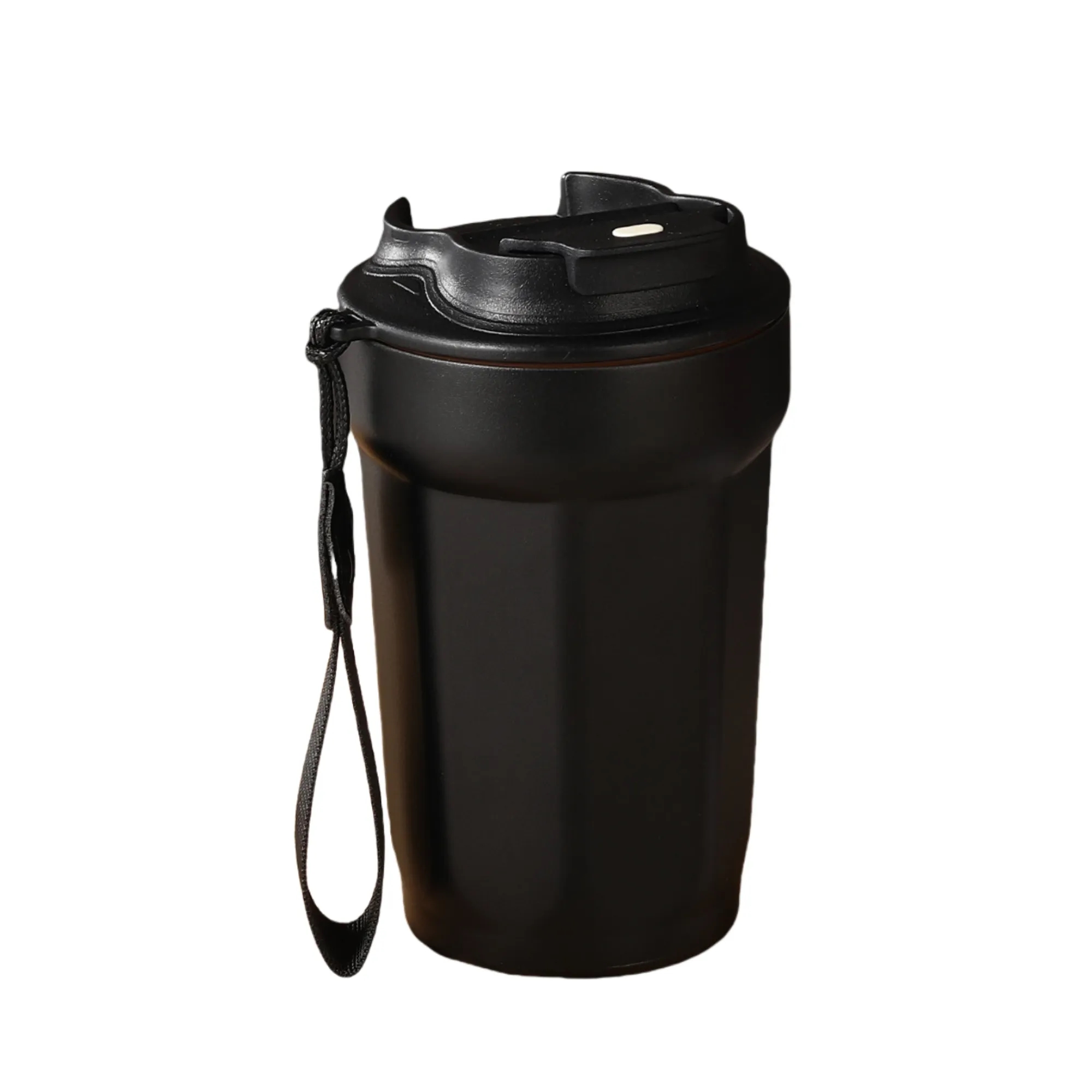 15oz 316 Stainless Steel Vacuum Coffee Cup With Lanyard 6