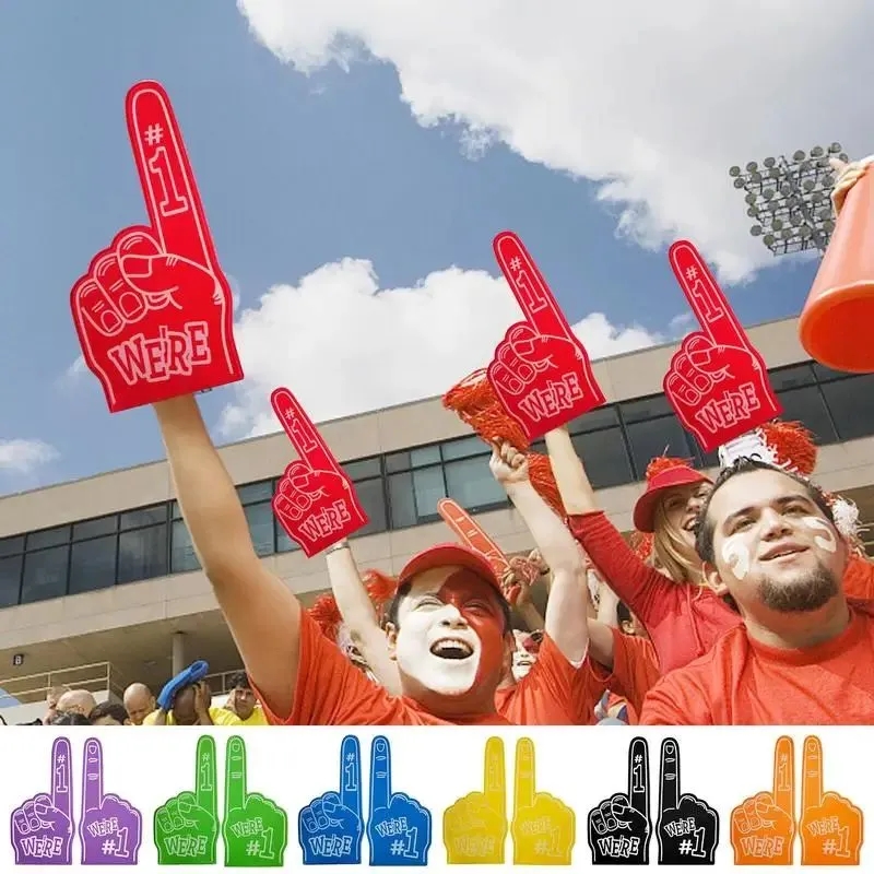 18-Inch Cheerleading Foam Finger Gloves- Sports Fan Prop 5
