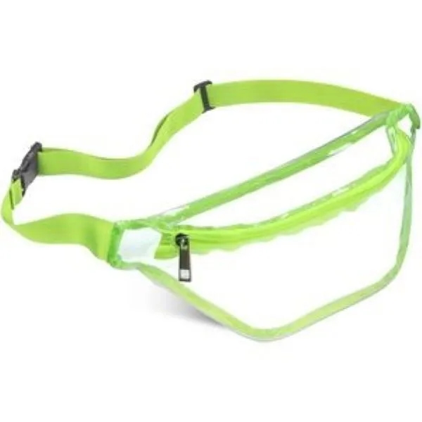 Clear Transparent PVC Fanny Pack Bag W/Zipper Pocket 3