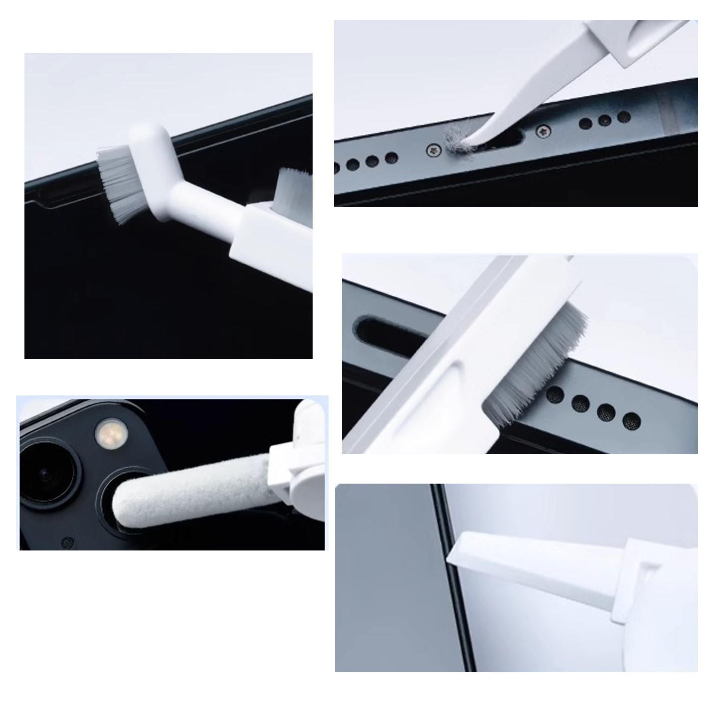 Multifunctional Cleaning Brush Earbuds Cleaner in army knife shape 4
