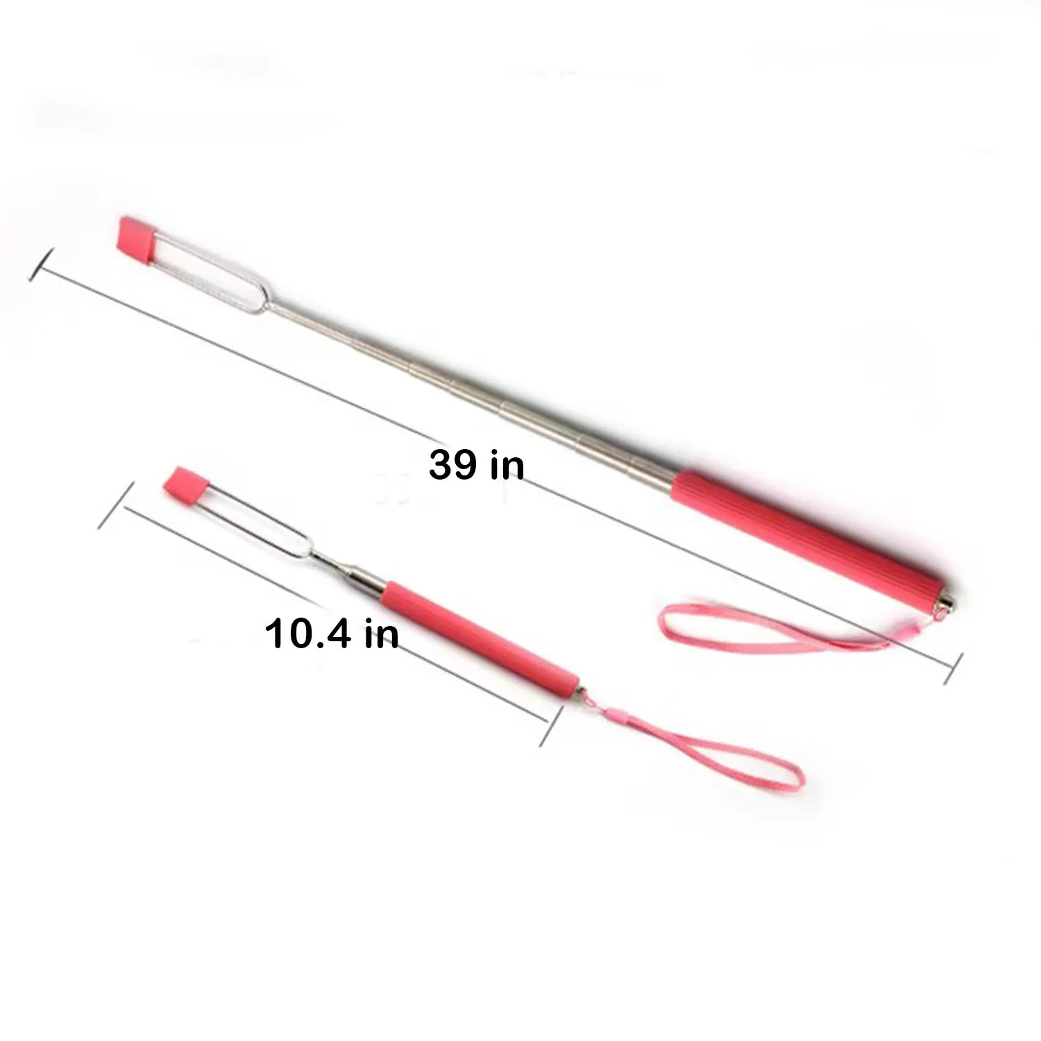 Silicone Handle Stainless Telescoping Smores Skewers 2