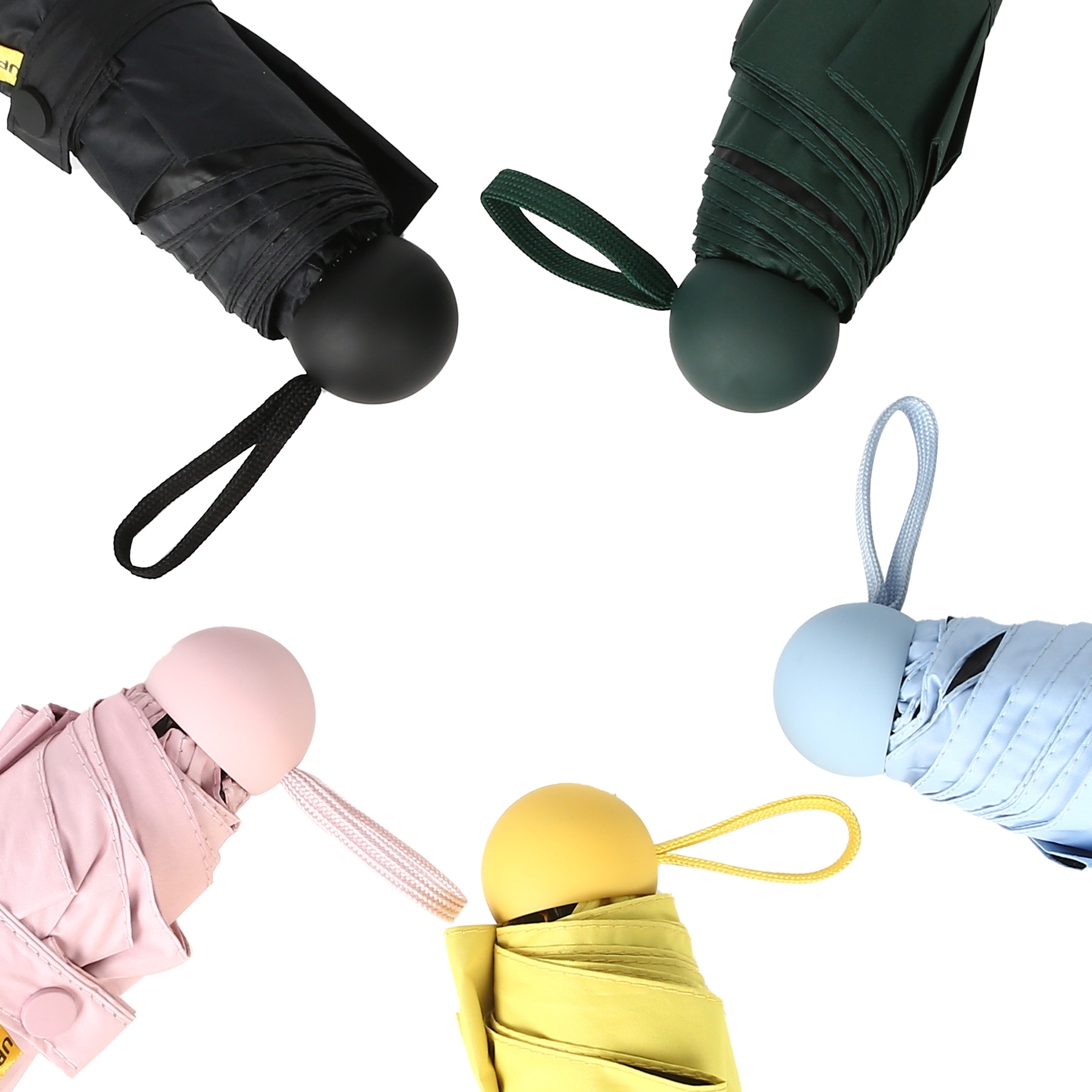 Sun & Rain Travel Umbrella with Portable Case (Full Color) 8