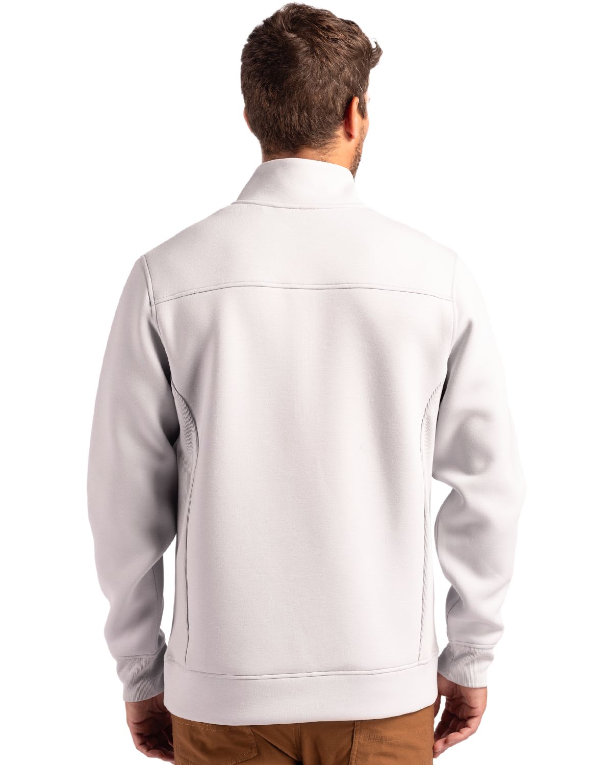 Cutter & Buck Roam Recycled Buttery-Soft Knit Mens Quarter Zip Jacket 22