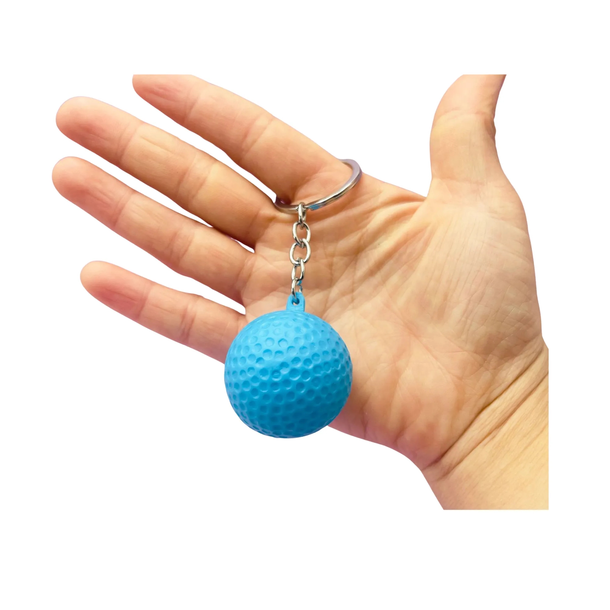 Oversized Color Golf Ball Keychain 2