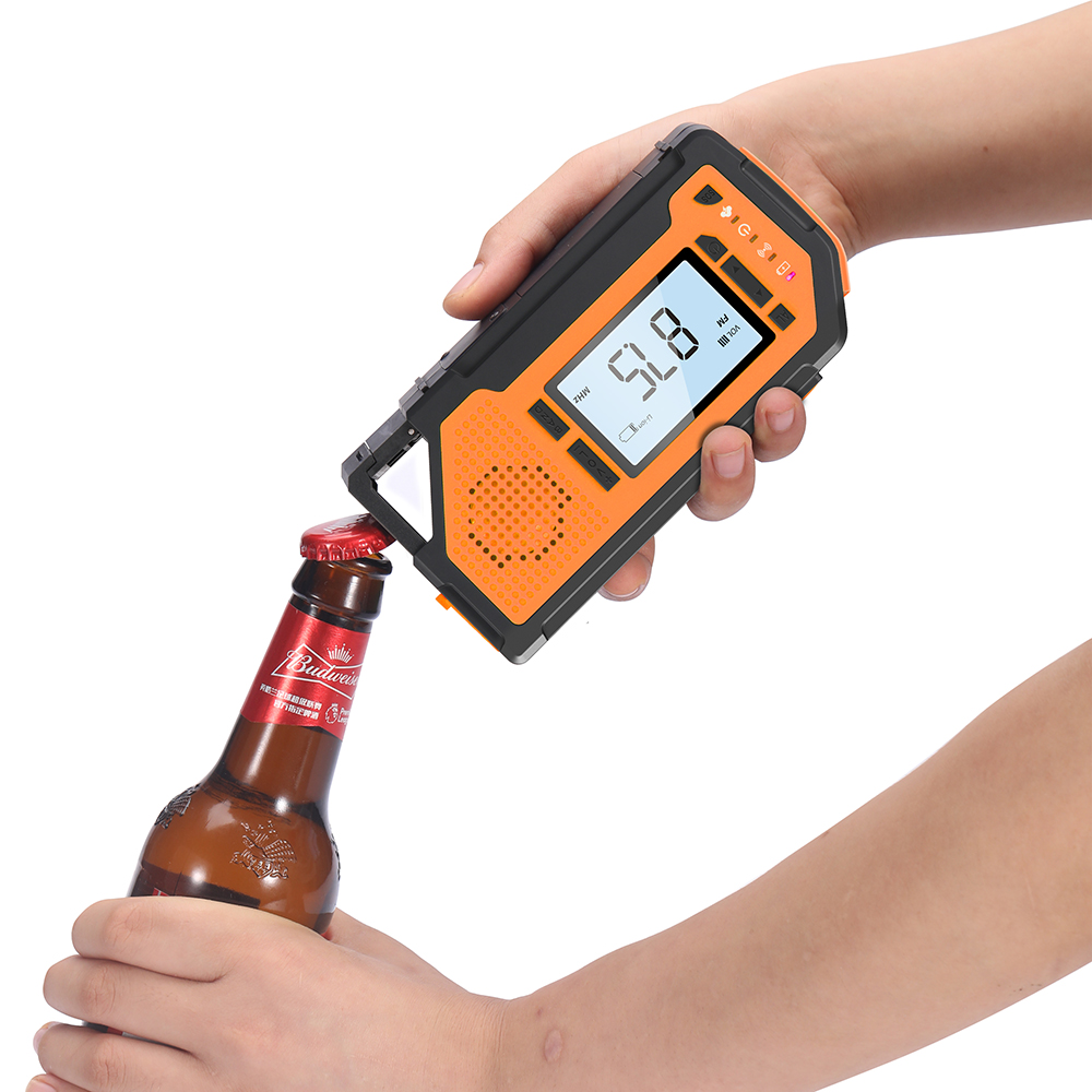 ResQ Emergency Weather Alert Radio – AM/FM/NOAA, 2000mAh Power Bank, Solar & Hand Crank 50
