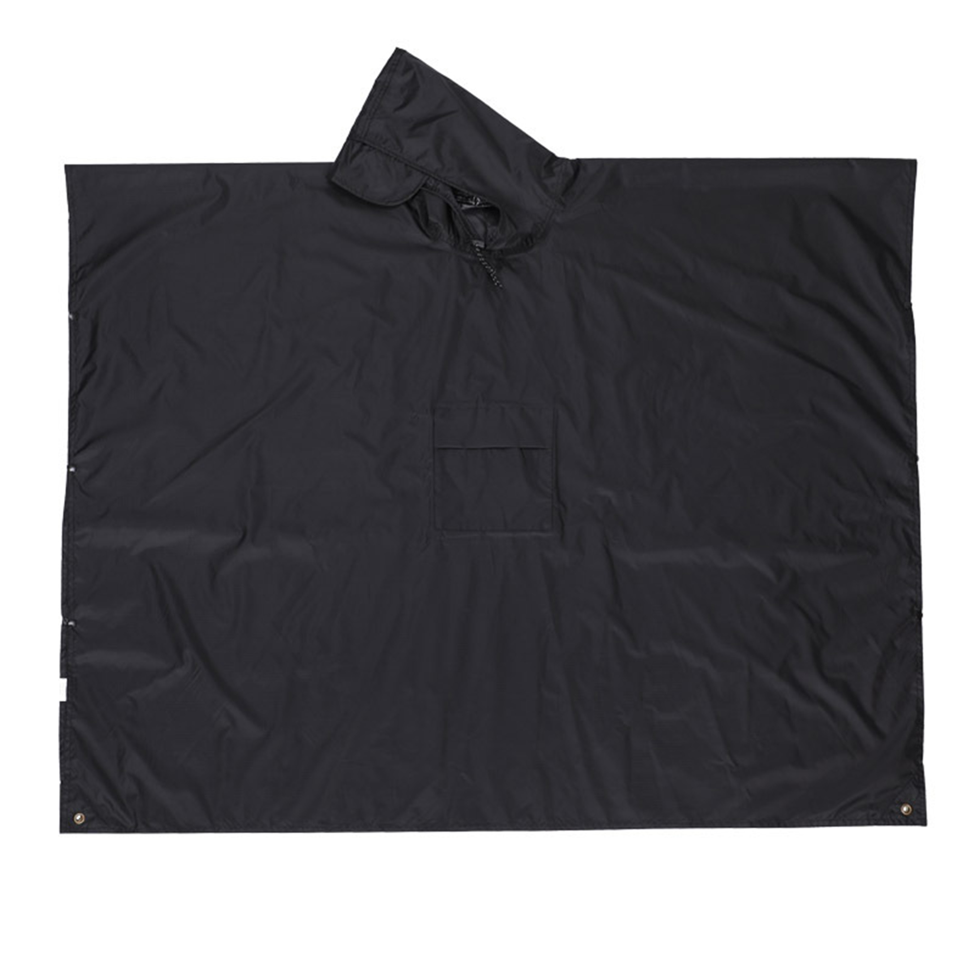 Three In One Polyester Poncho With Pack Cover And Ground Sheet 82.7" x 55.1" 5