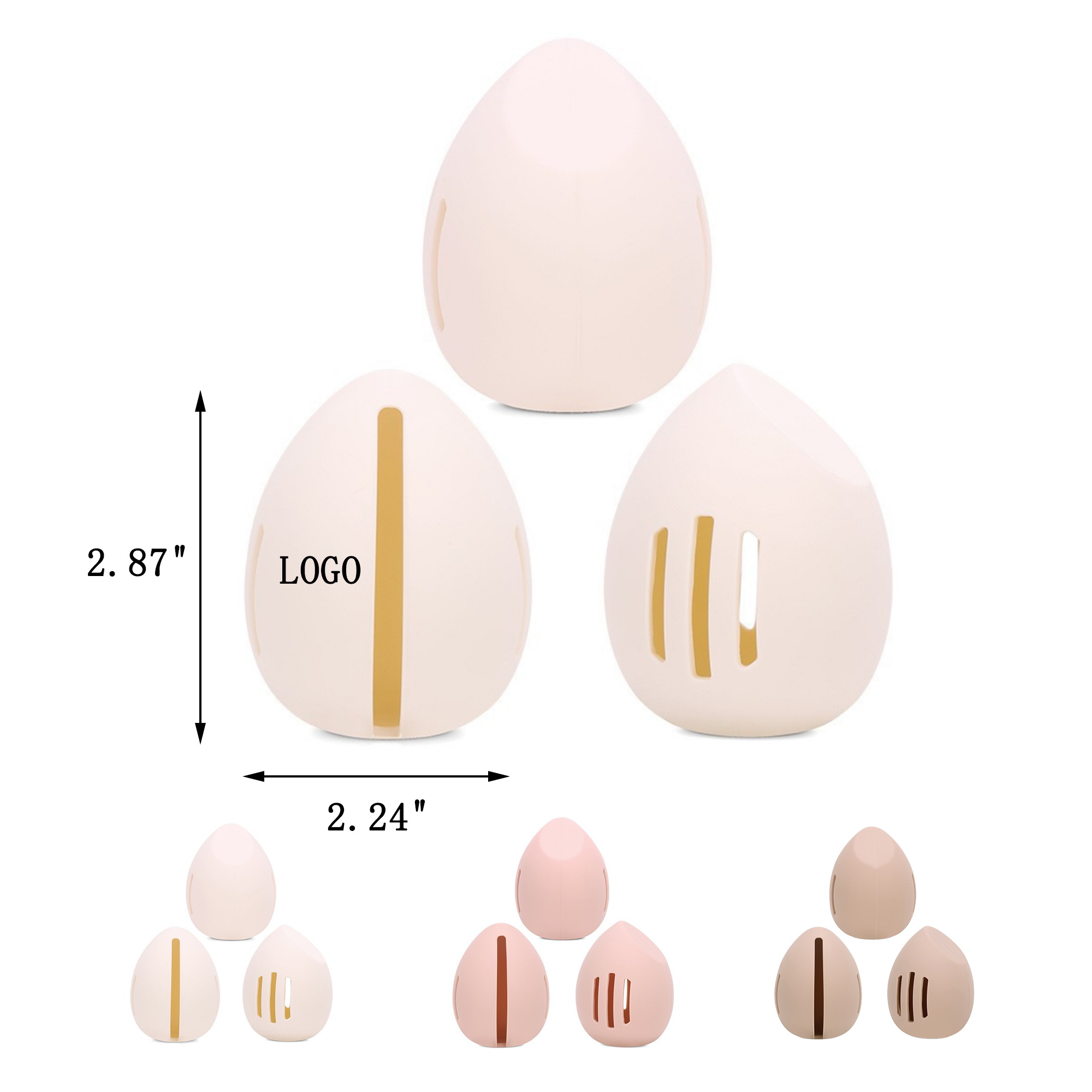 Anti-mold Silicone Beauty Egg Storage 3