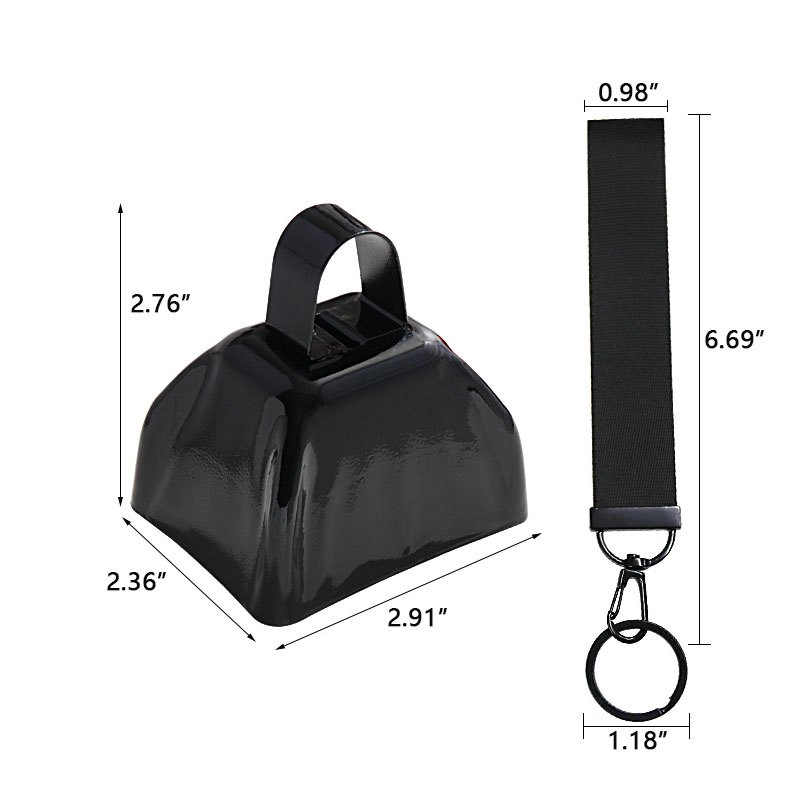 Small Cow Bell With Wrist Strap 3