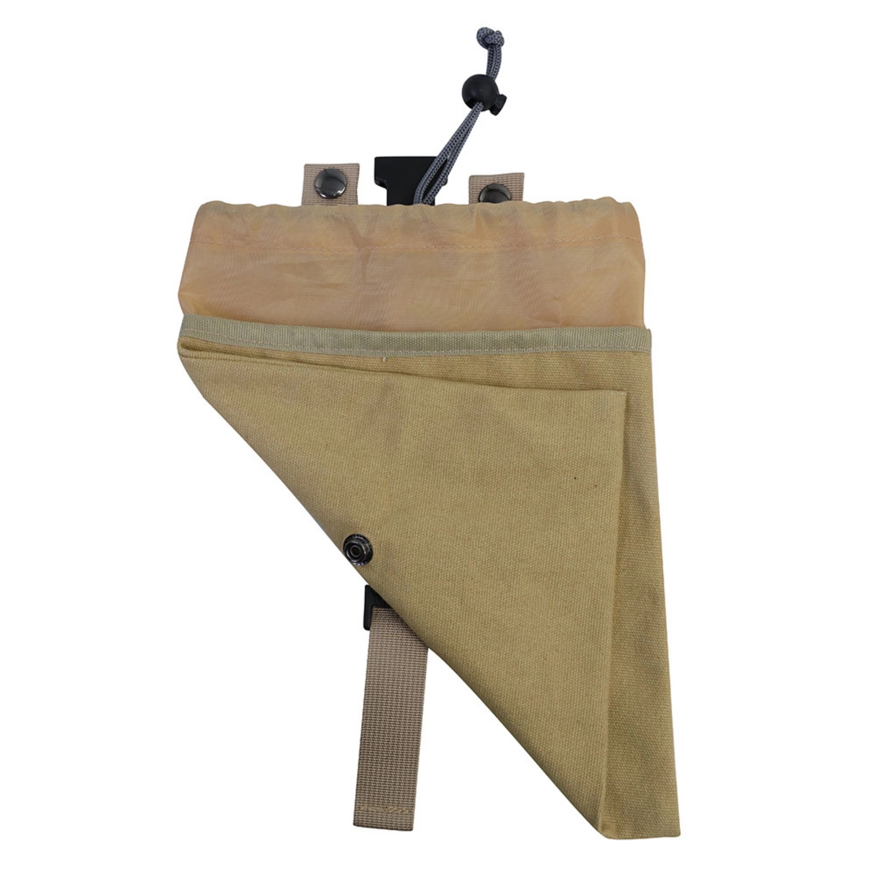 Mushroom Foraging Bag Waxed Canvas Collapsible Camping Pouch 4