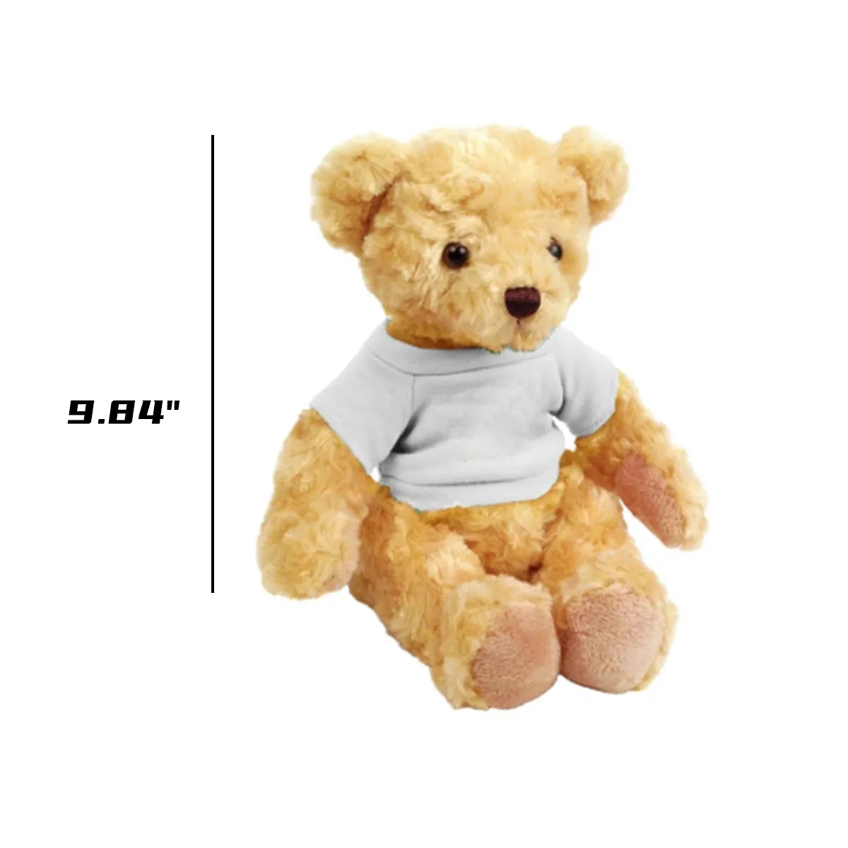 Personalized Teddy Bear Stuffed With custom printed shirt 2