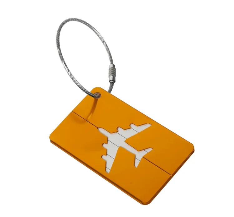 Durable Airplane Aluminum Luggage Tag 2