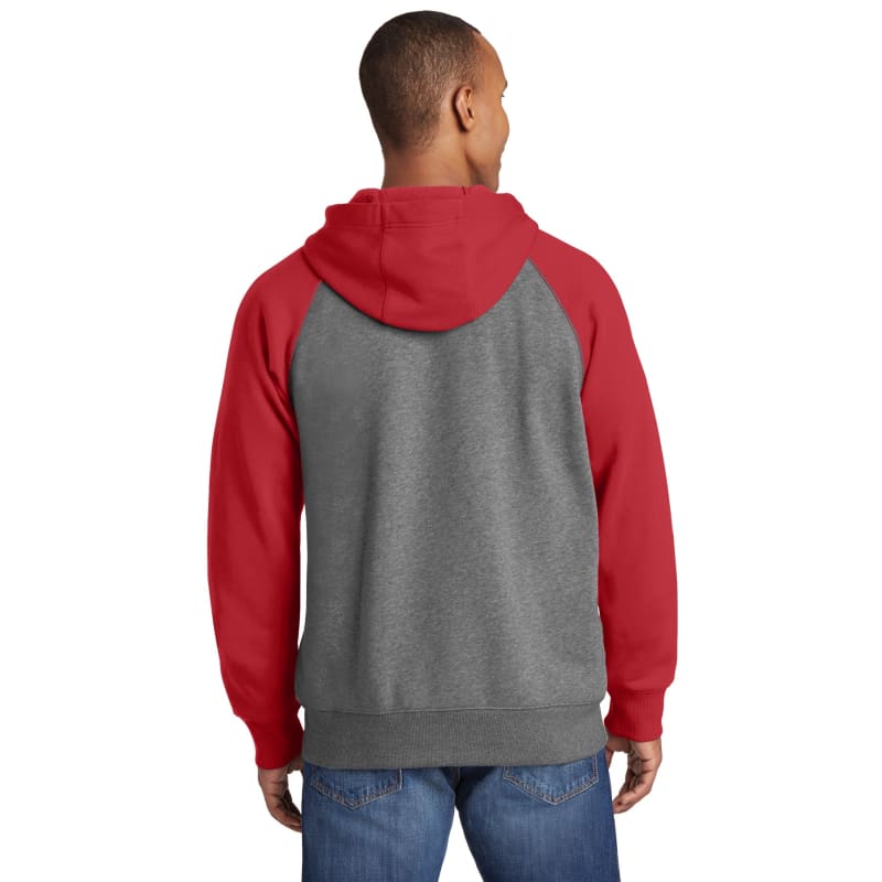 Sport-Tek Raglan Colorblock Full-Zip Hooded Fleece Jacket. 13