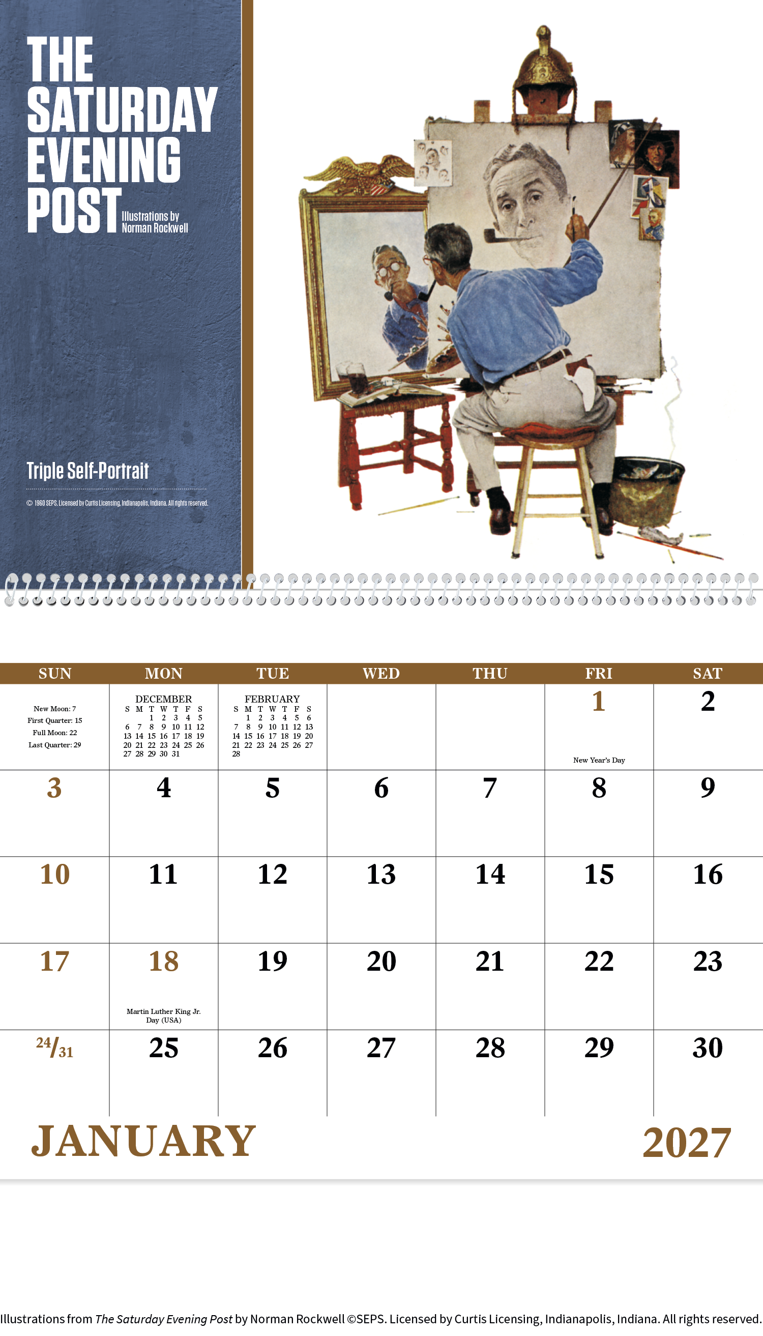 Good Value™ The Saturday Evening Post Illustrations by Norman Rockwell – Spiral Calendar 36